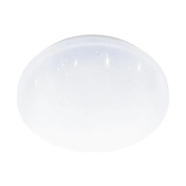 eglo-pogliola-e-led-deckenleuchte-rund-26-cm-wei-mit-kristall-effekt image 1