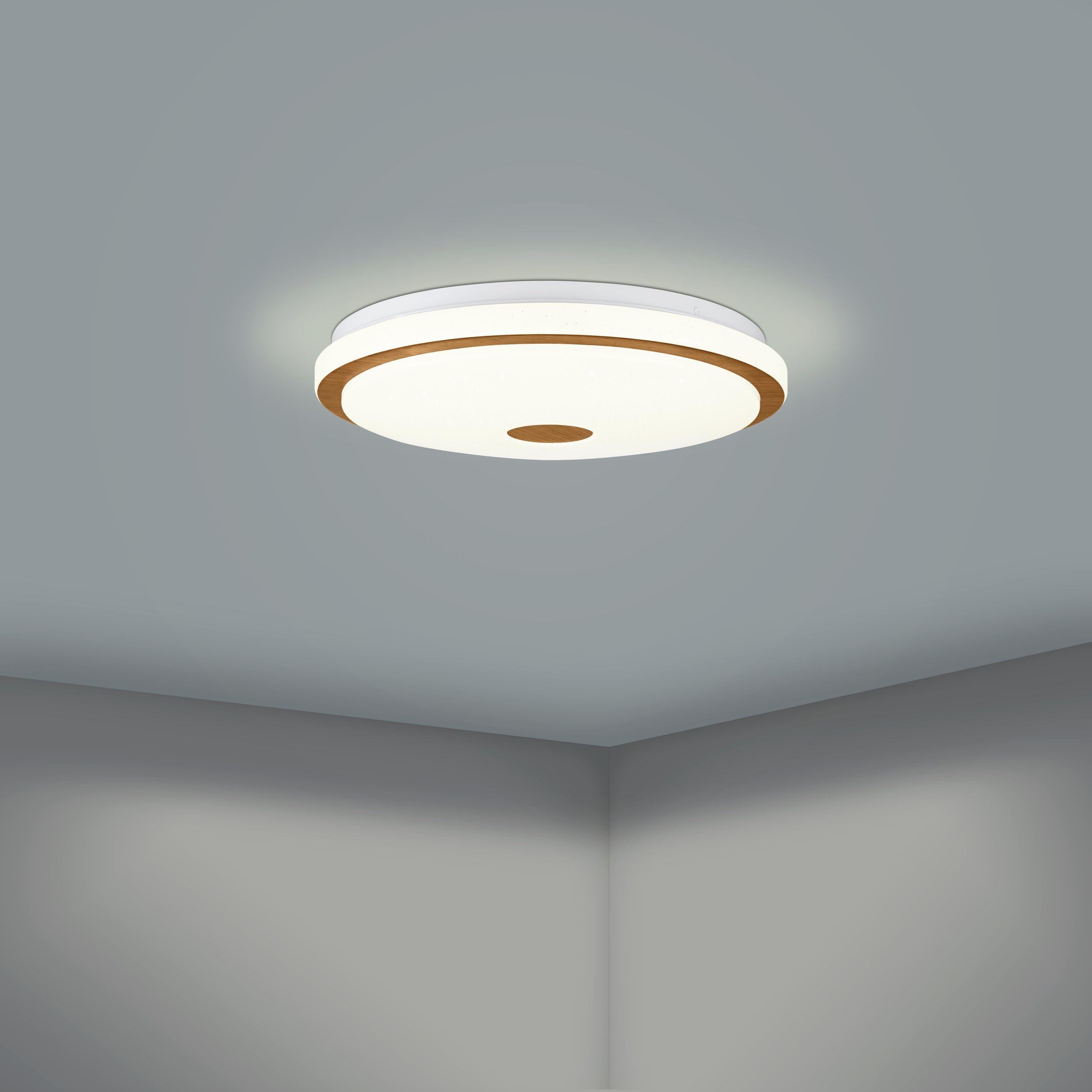 eglo-lanciano-1-led-deckenleuchte-dimmbar-mit-fernbedienung-38-cm-wei-braun image 2