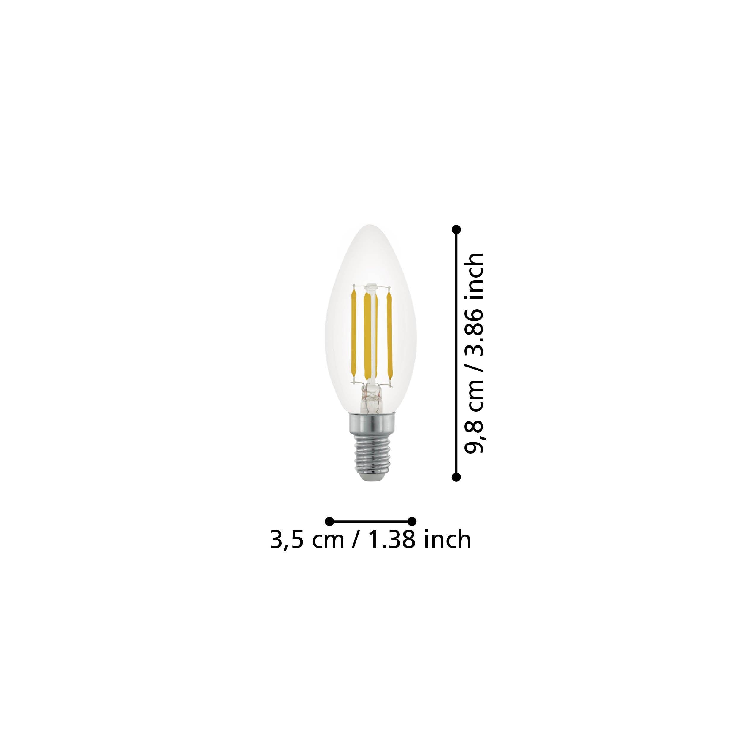 eglo-e27-led-filament-kerze-c35-dimmbar-4w-warmwei-vintage image 3