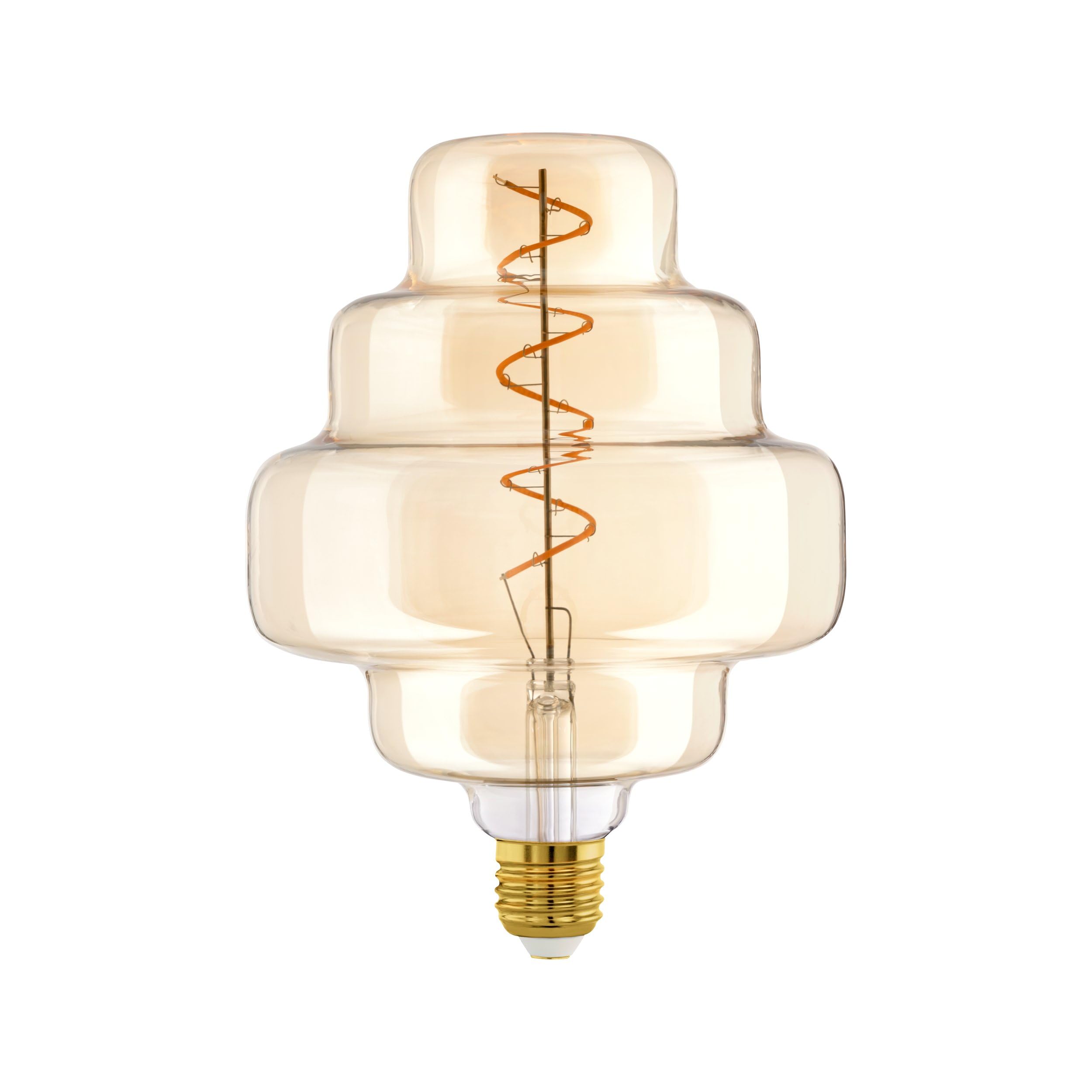 eglo-xxl-e27-spiral-led-retro-gl-hbirne-big-size-amber-4-watt-200-lumen-2000-k-l image 1