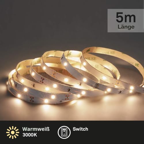 briloner-led-band-5-m-selbstklebend-warmwei-mit-ein-aus-schalter-ip20 image 8