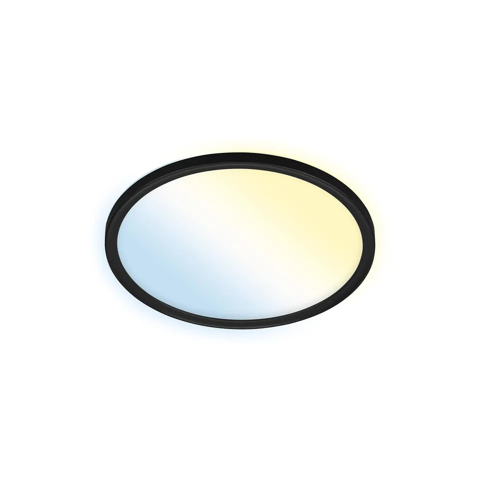 briloner-led-deckenlampe-smart-home-rund-schwarz-alexa-cct-backlight image 1