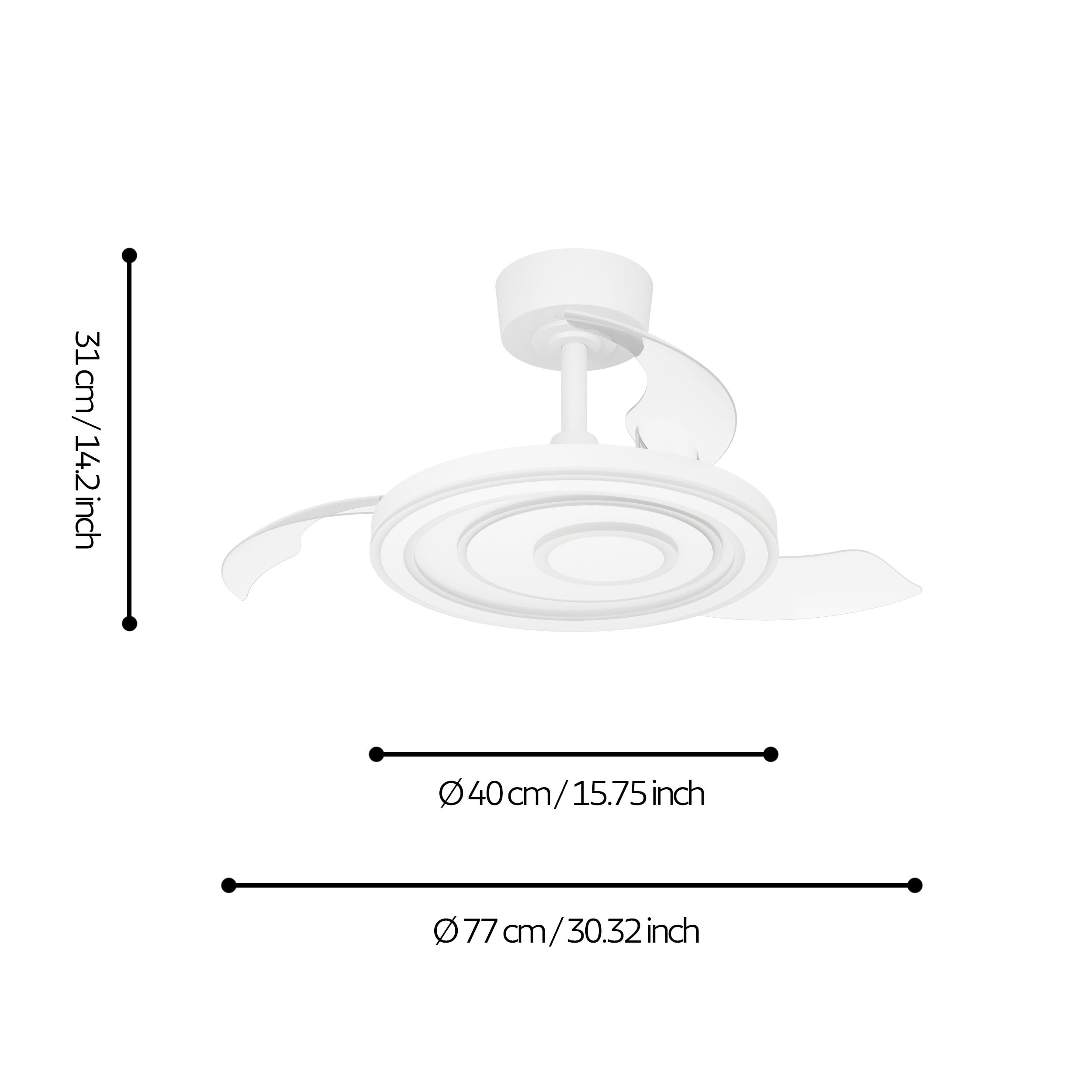 eglo-riomaggiore-led-deckenventilator-wei-77-cm-einziehbar-dimmbar image 4
