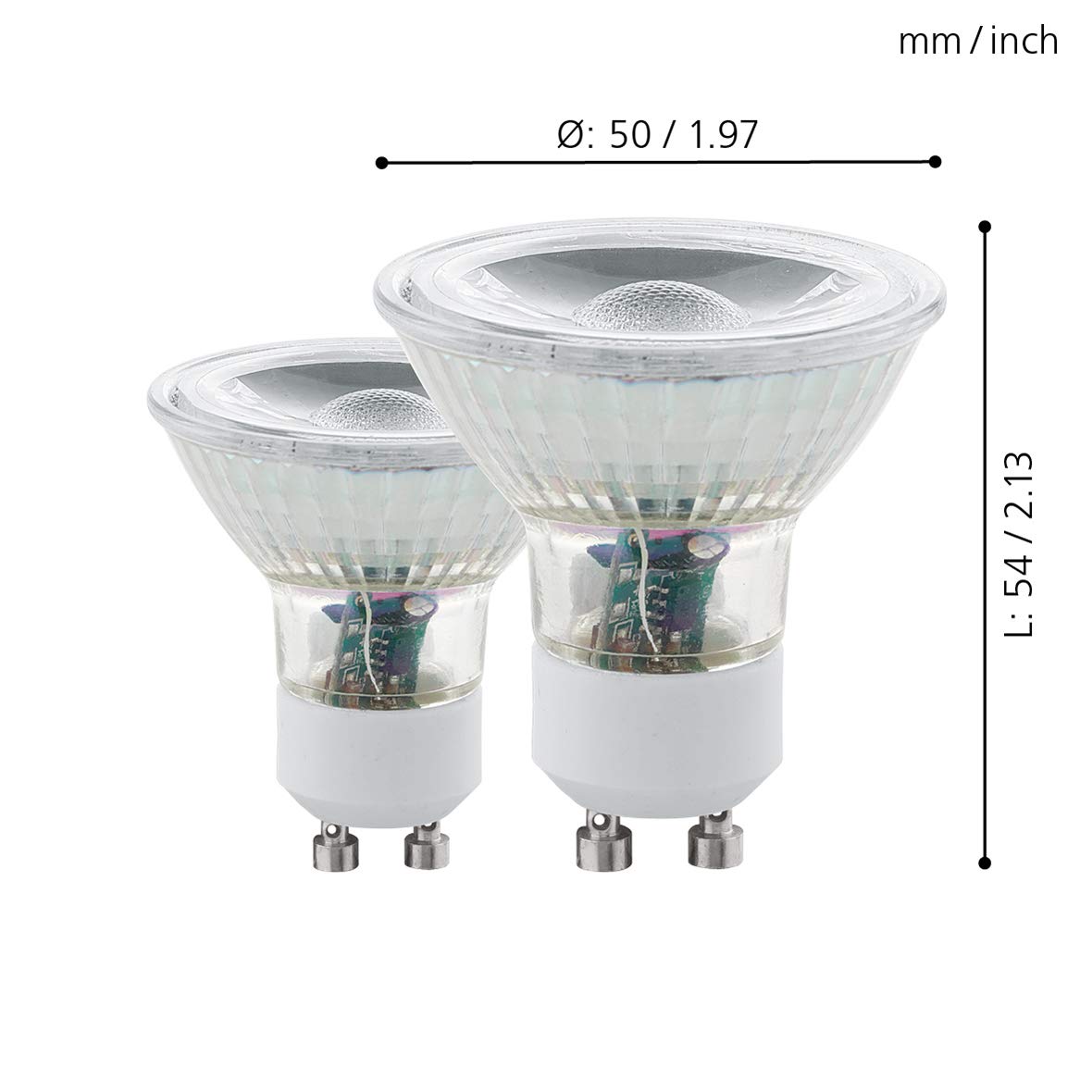 eglo-led-gu10-2er-set-5w-400lm-warmwei-3000k-spot image 4