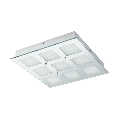 eglo-pallante-led-deckenleuchte-41-x-41-cm-stahl-chrom-brillantglas-4200-lumen-4 image 4
