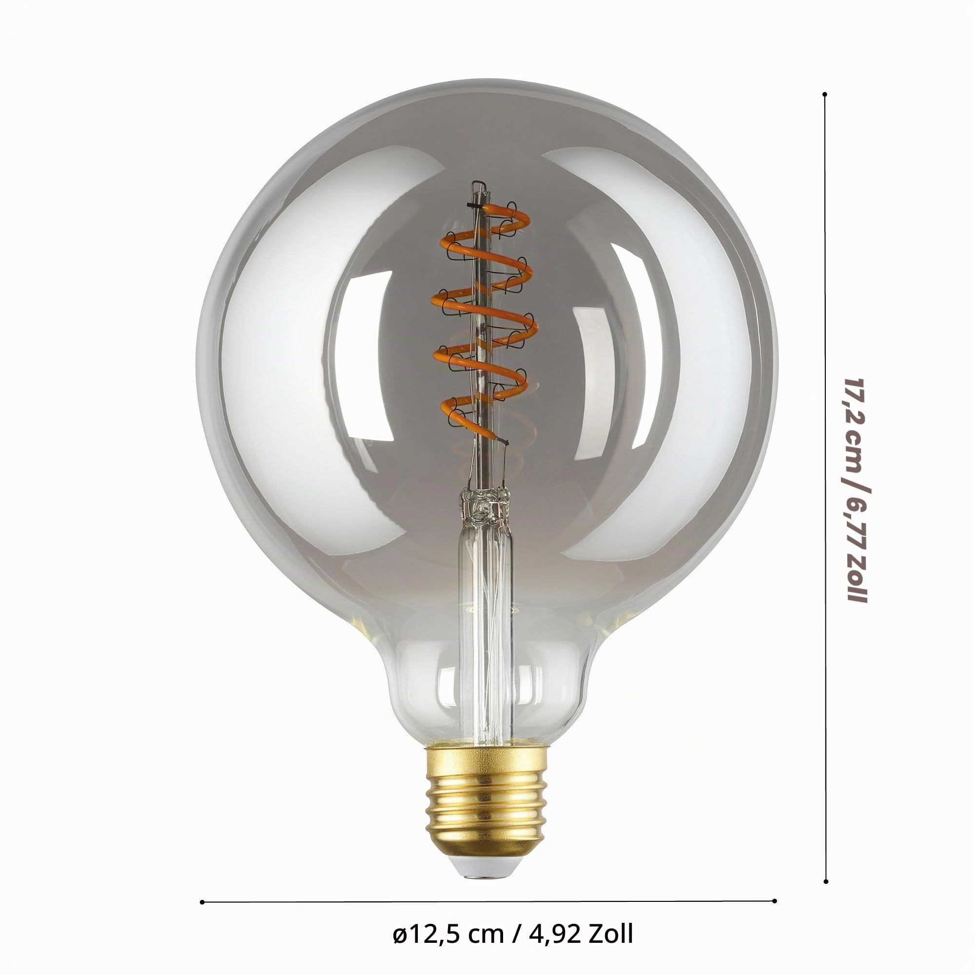 eglo-connect-z-e27-smart-vintage-led-g125-4w-warmwei-zigbee-rauchglas image 3