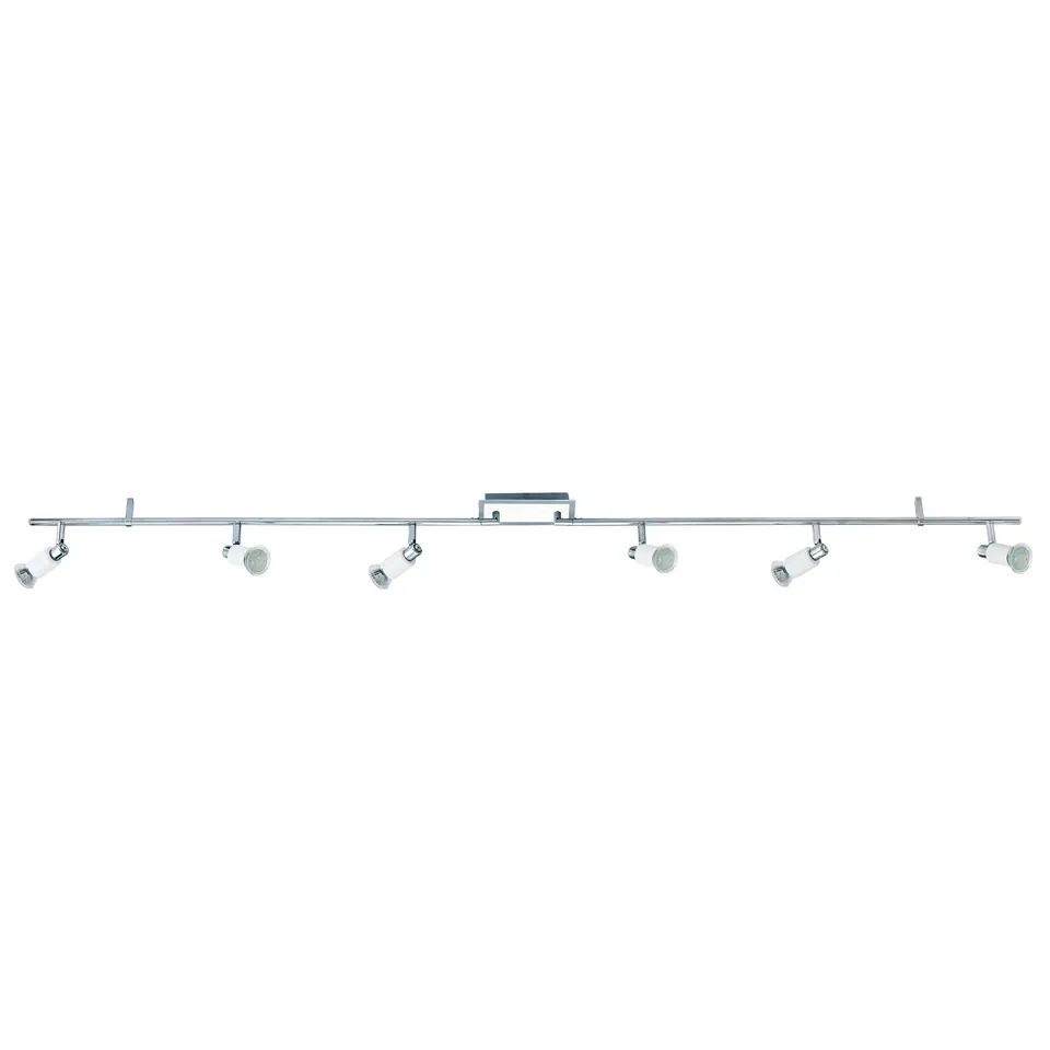 eglo-eridan-led-deckenstrahler-170x7-cm-6x-gu10-stahl-chrom-wei image 1