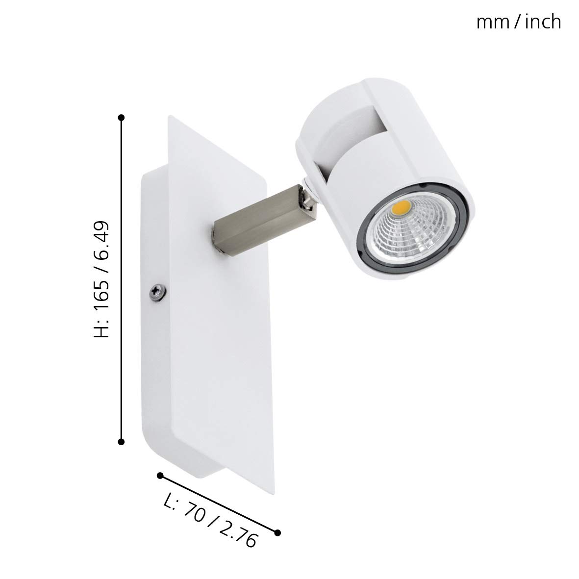 eglo-vergiano-led-wandlampe-wei-nickel-matt-schwenkbar-gu10-warmwei image 7