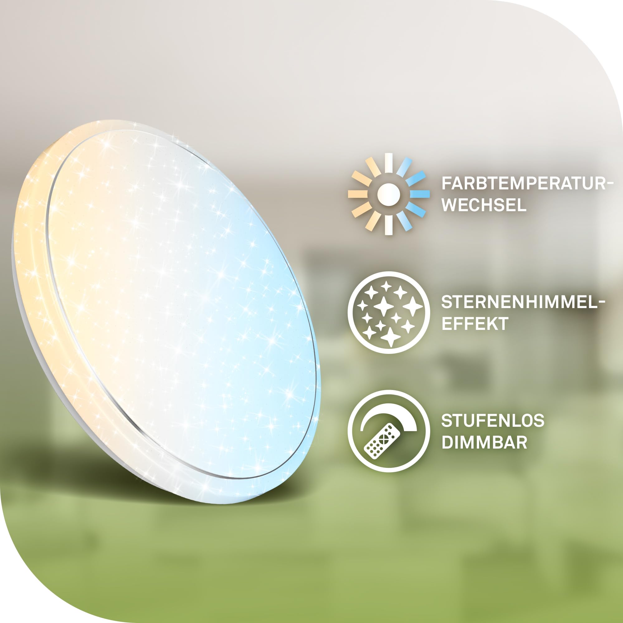 briloner-led-deckenlampe-48cm-eek-a-dimmbar-fernbedienung-nachtlicht-wei image 2