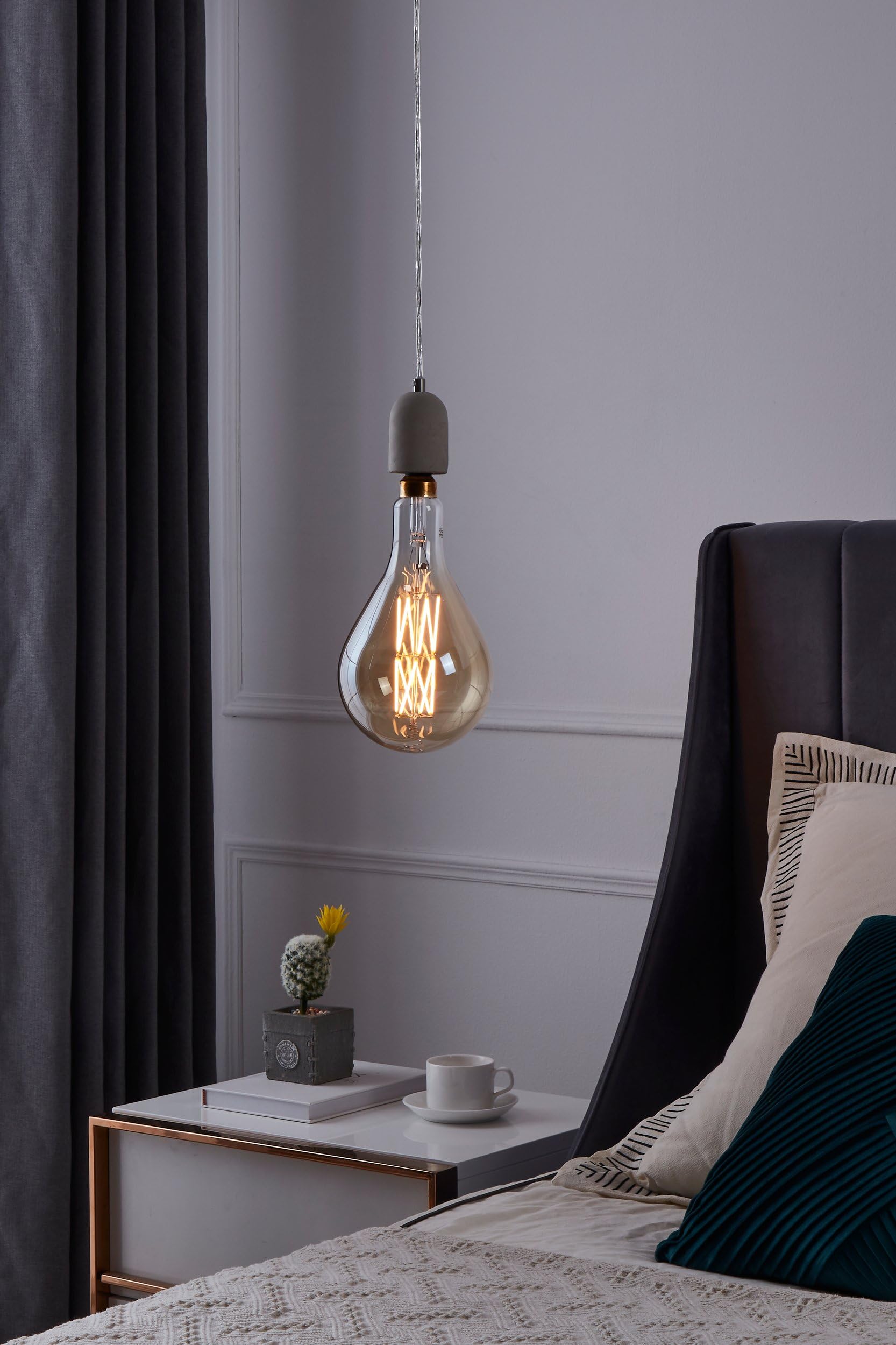 eglo-big-size-e27-led-lampe-dimmbar-amber-vintage-ps160-tropfen-32-cm-8w-60w-806 image 4