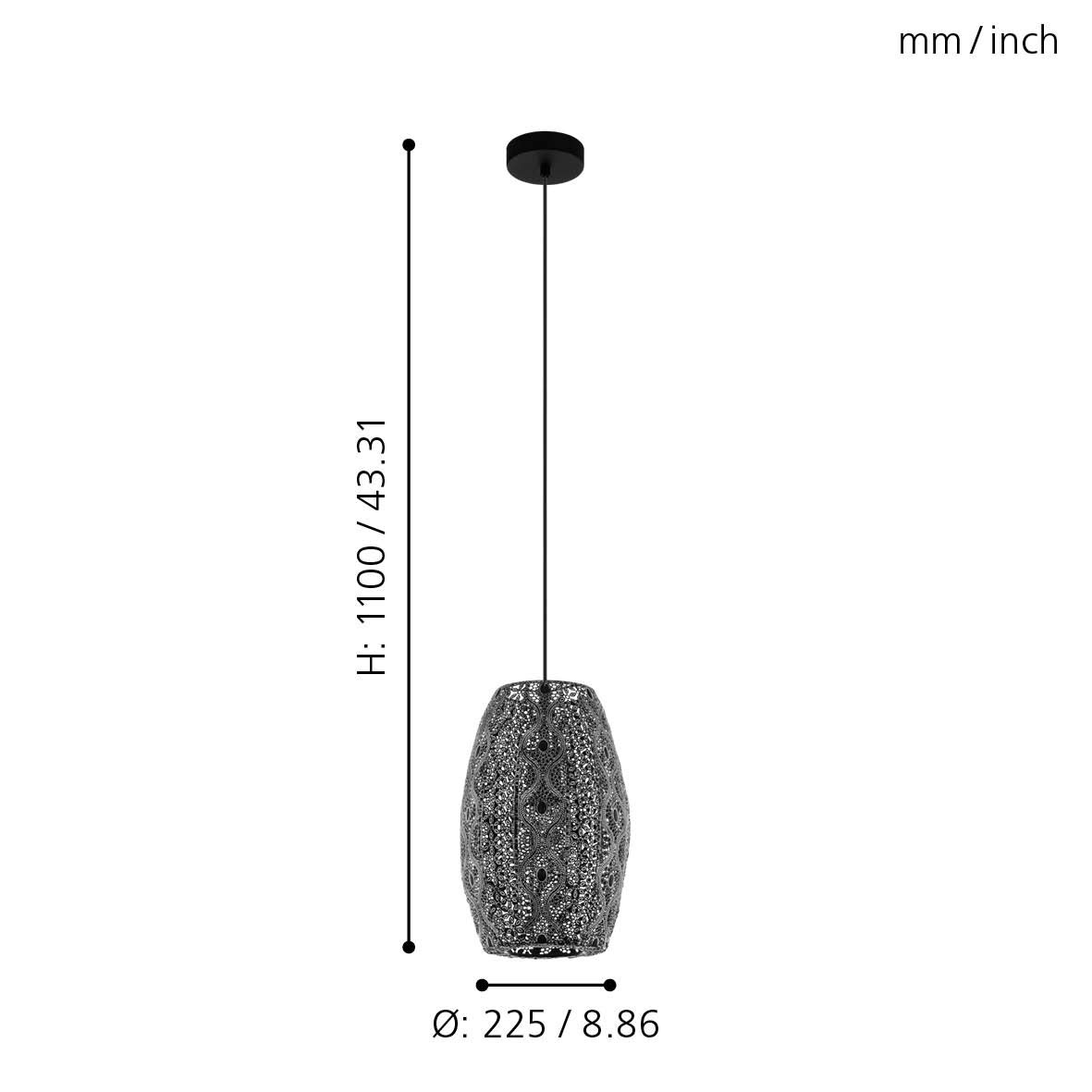 eglo-riyadh-1-flammige-pendelleuchte-h-ngelampe-vintage-orientalisch-schwarz-ant image 3