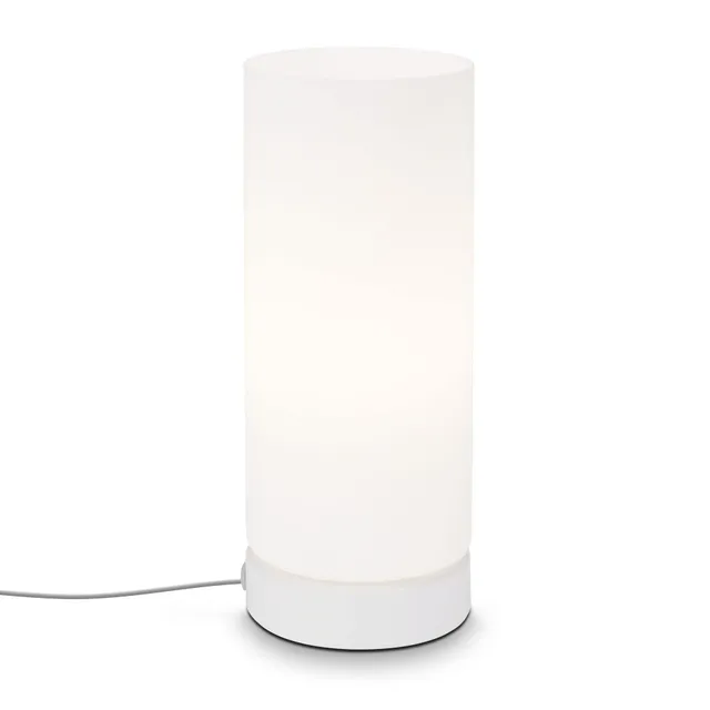 briloner-tischleuchte-e14-tischlampe-wei-schwarz-100x250-mm-mit-kabelschalter image 1