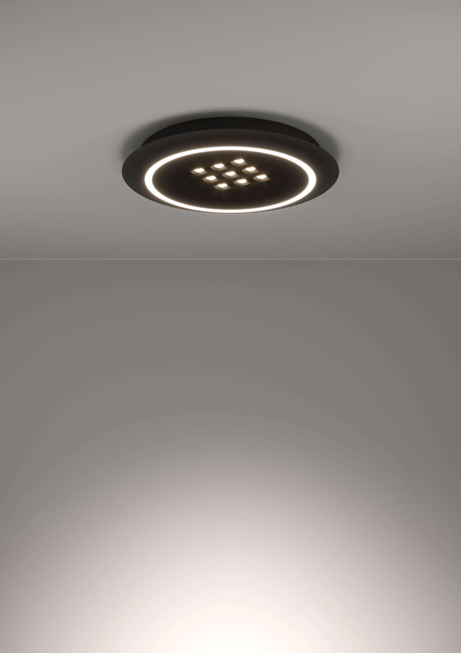 eglo-balazote-led-deckenleuchte-rund-38-cm-dimmbar-mit-fernbedienung-schwarz-wei image 3