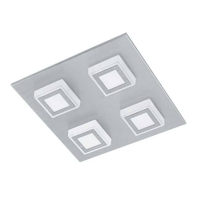 eglo-masiano-led-deckenleuchte-4-flammig-eckig-27-x-27-cm-wei-alu-warmwei image 1