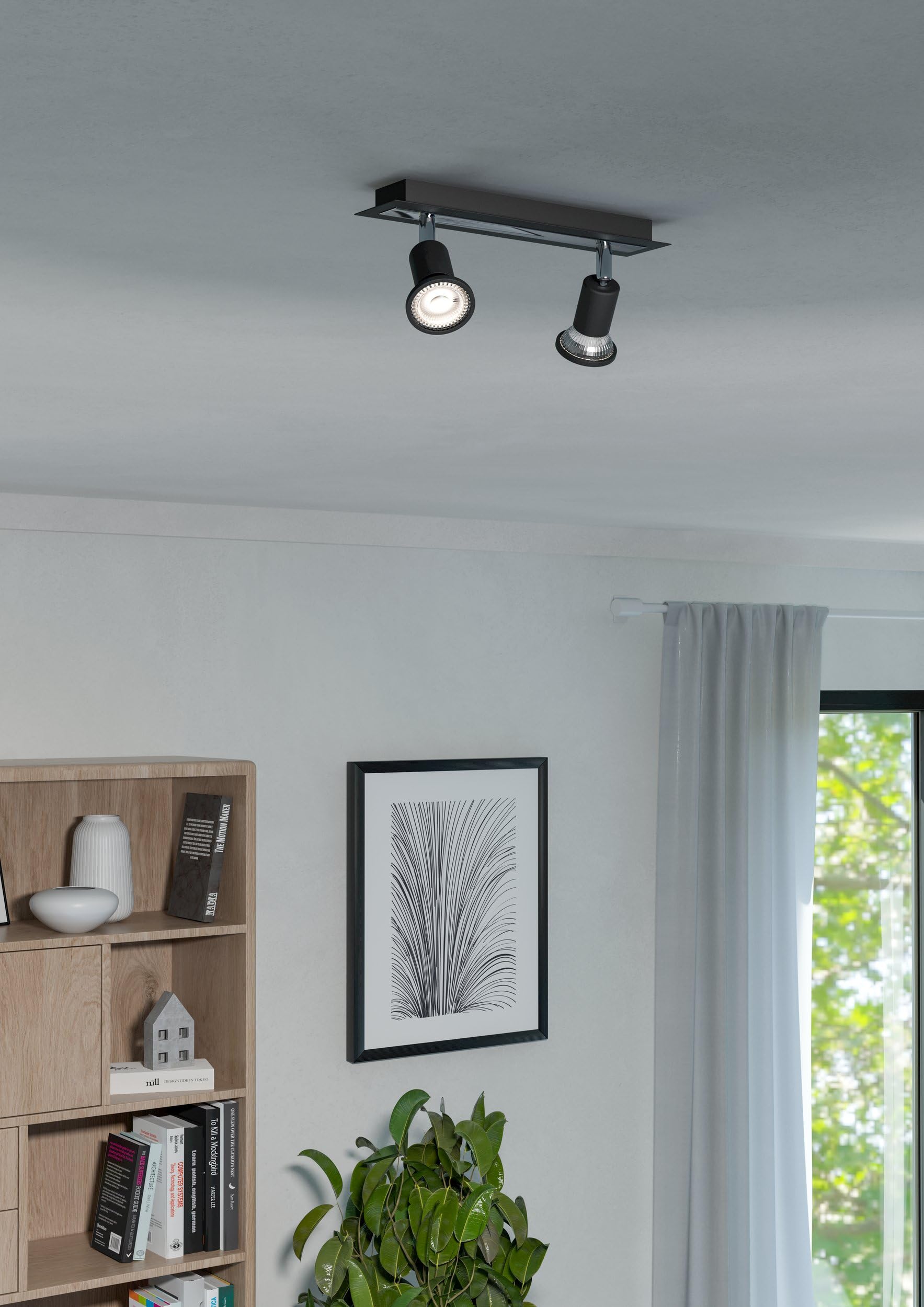 eglo-sarria-led-deckenleuchte-2-flammig-deckenspot-aus-metall-in-schwarz-chrom-m image 3