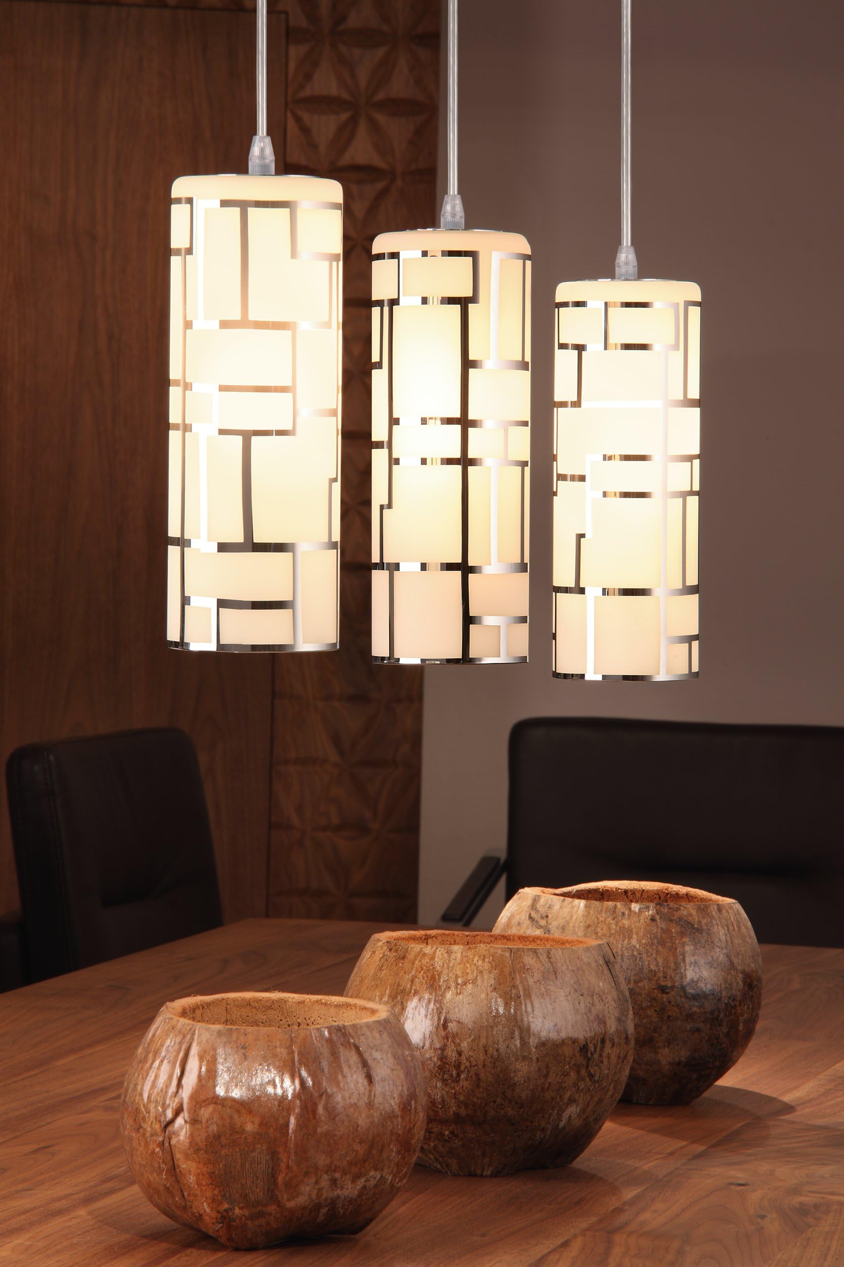 eglo-bayman-pendelleuchte-3-flammig-e27-stahl-chrom-glas-wei-72-cm-esstischlampe image 2