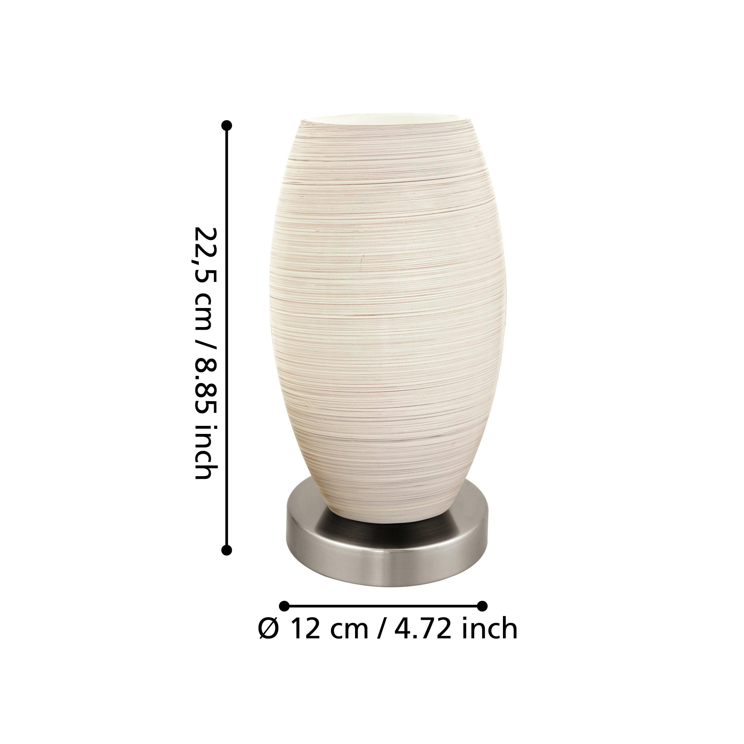 eglo-batista-3-tischlampe-e27-h-22-5-cm-stahl-silber-mit-glas-wei image 4