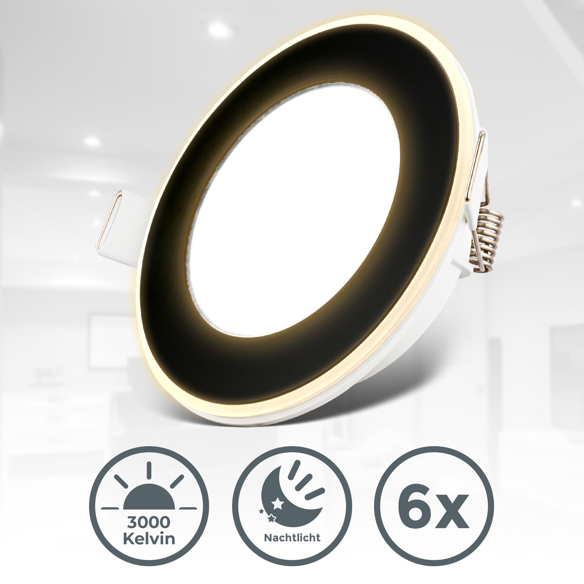 b-k-licht-6er-set-led-einbaustrahler-68mm-schwarz-mit-nachtlicht-425lm image 2