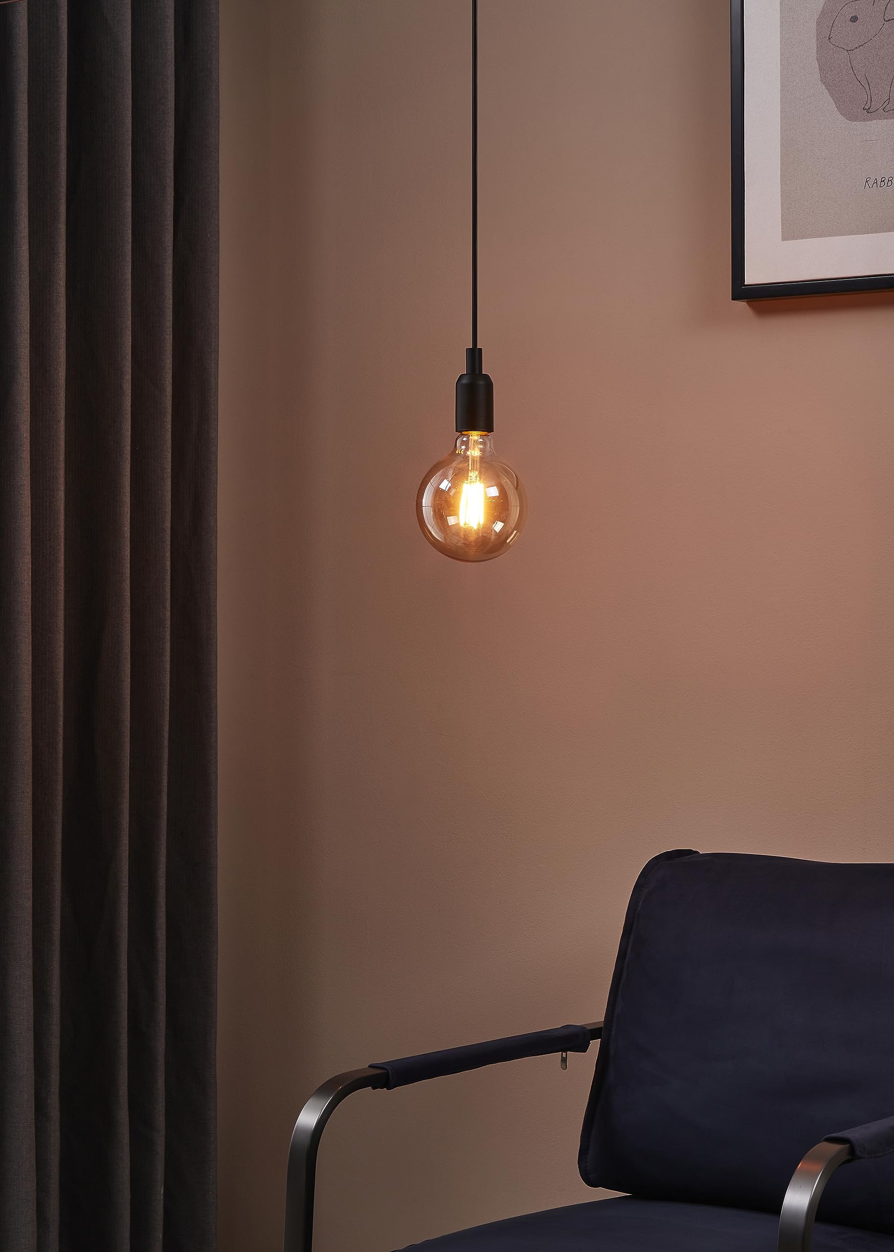 eglo-e27-led-lampe-golden-vintage-g125-dimmbar-4w-warmwei image 8