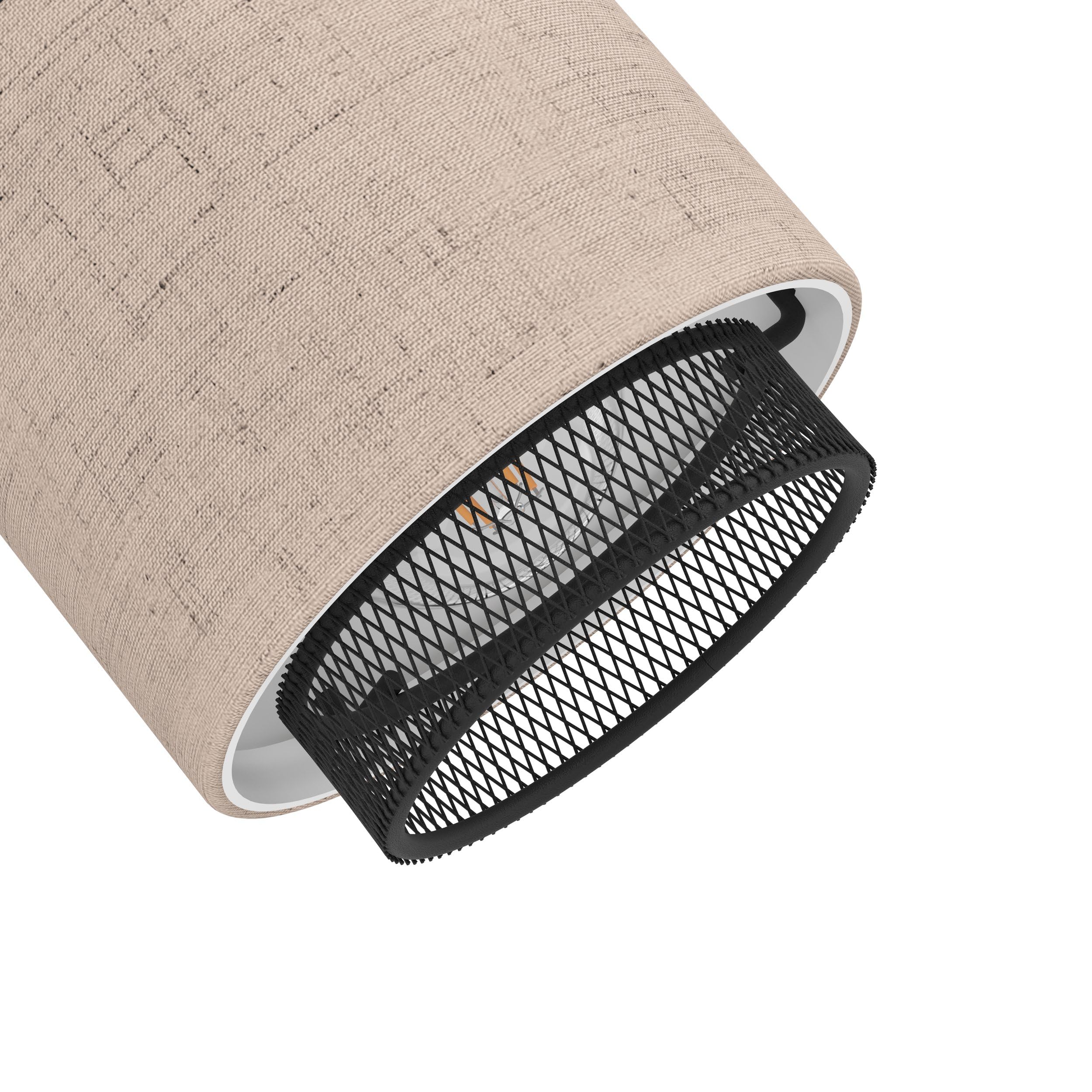 eglo-rosley-3-fach-deckenstrahler-deckenlampe-e14-schwenkbar-textil-natur-metall image 4
