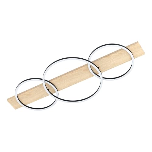 eglo-boyal-led-deckenleuchte-3-flammig-101-cm-holzbalken-eiche-mit-schwarz image 6