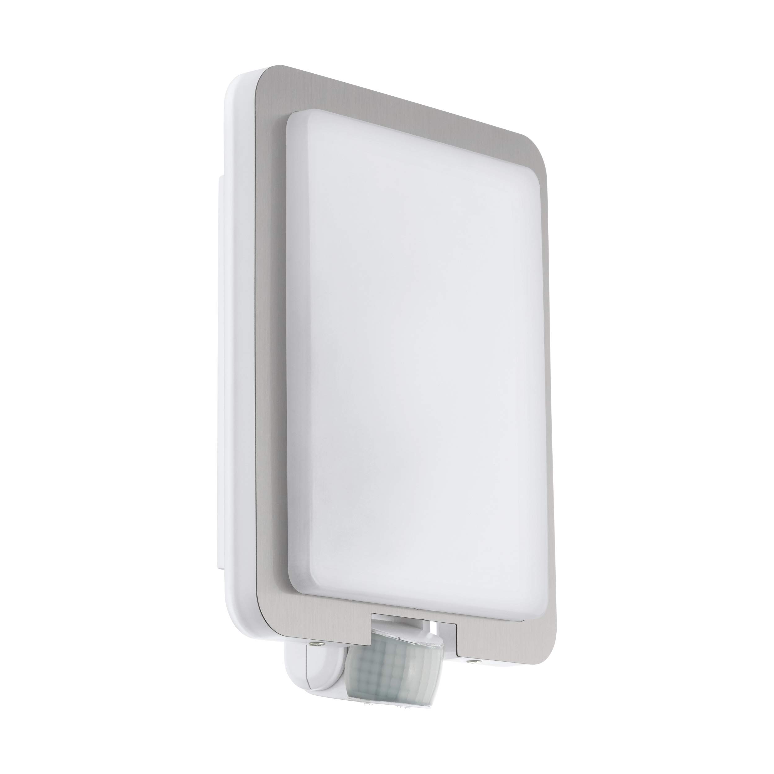 eglo-mussotto-au-en-wandleuchte-mit-bewegungsmelder-sensor-ip44-silber-wei-e27 image 1