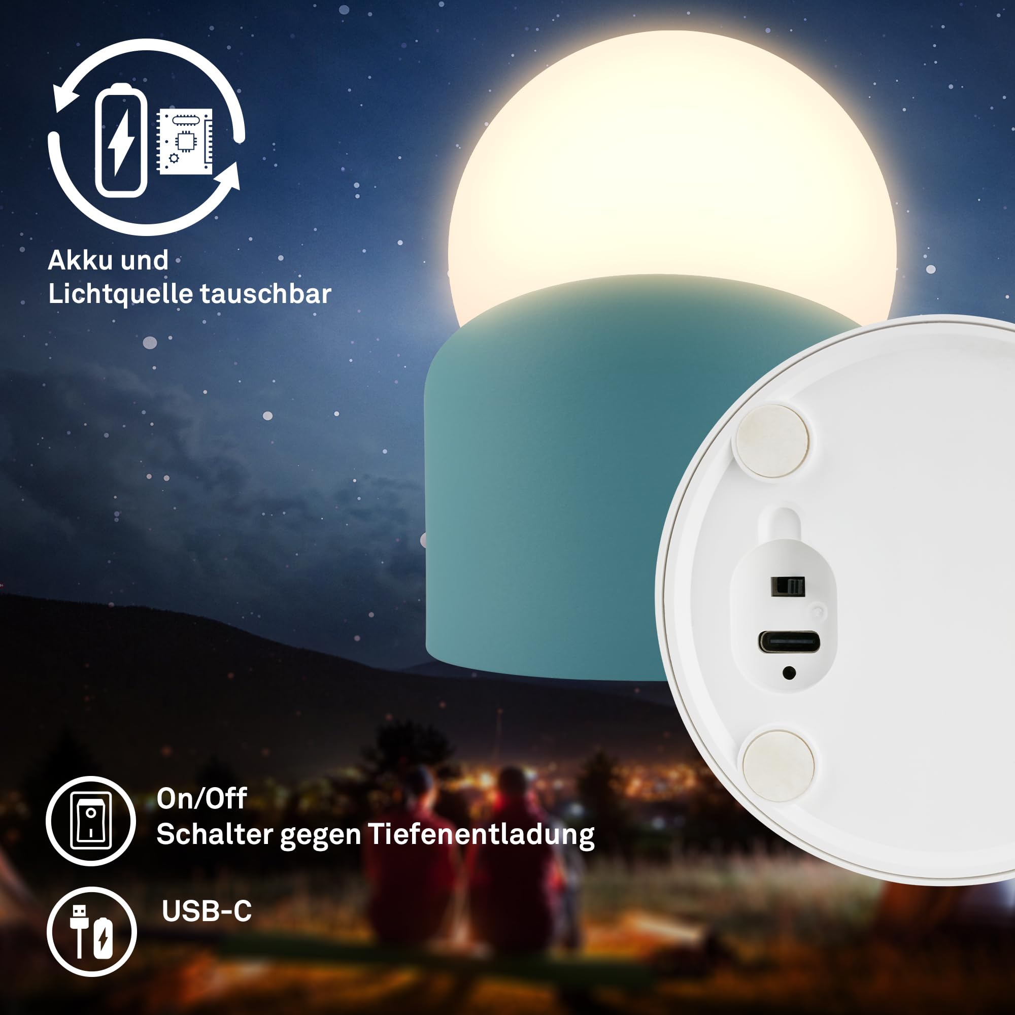 briloner-mini-led-tischlampe-akku-ip54-touch-dimmbar-kugel-leuchte-blau-10x8x9-c image 2