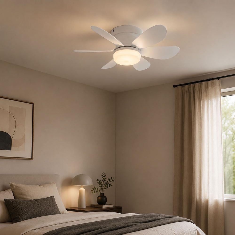 eglo-deckenventilator-mit-led-licht-52-cm-wei-dimmbar-fernbedienung-dc-motor image 4