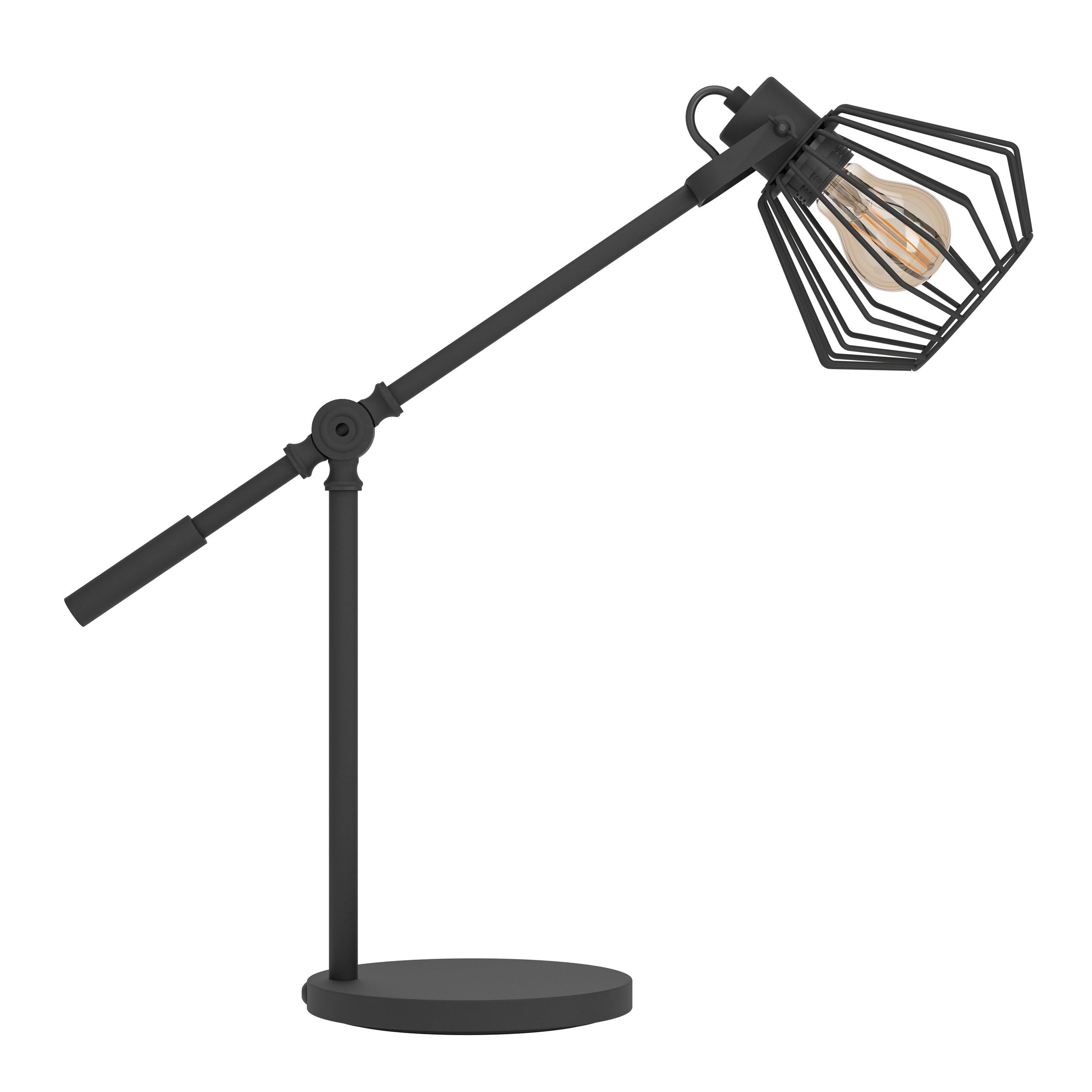 eglo-tabillano-1-tischleuchte-vintage-industrial-schwarz-e27 image 2