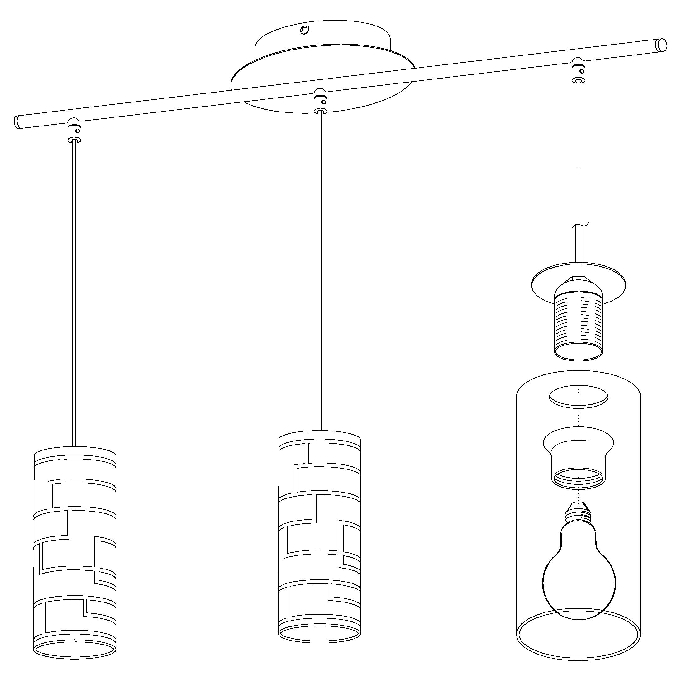 eglo-bayman-pendelleuchte-3-flammig-e27-stahl-chrom-glas-wei-72-cm-esstischlampe image 7