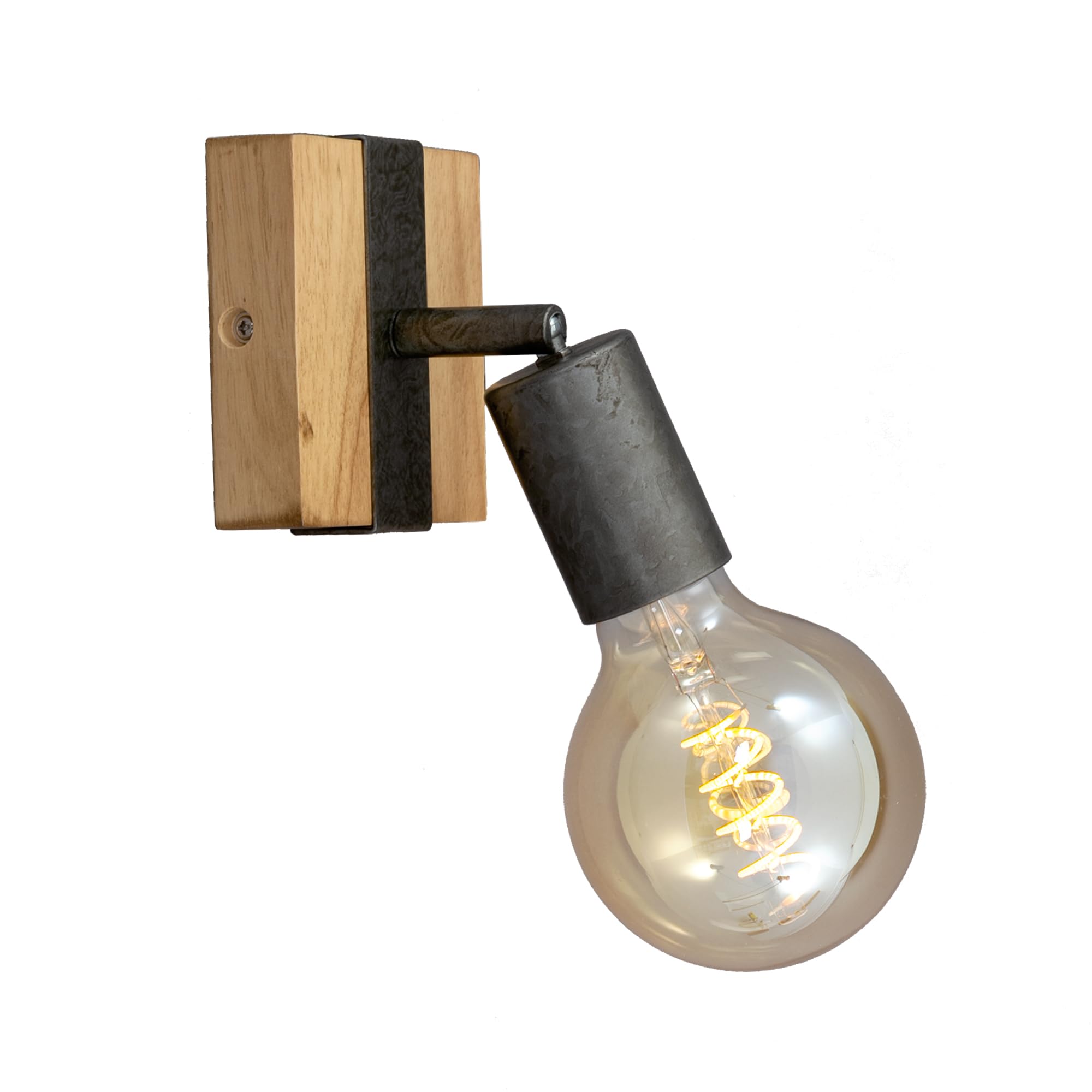 briloner-deckenstrahler-2-flammig-holz-schwarz-e27-schwenkbar image 8