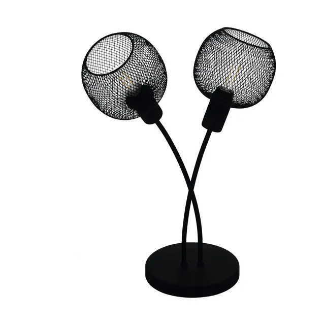 eglo-wrington-1-tischlampe-tischleuchte-vintage-industrial-schwarz-e14 image 1