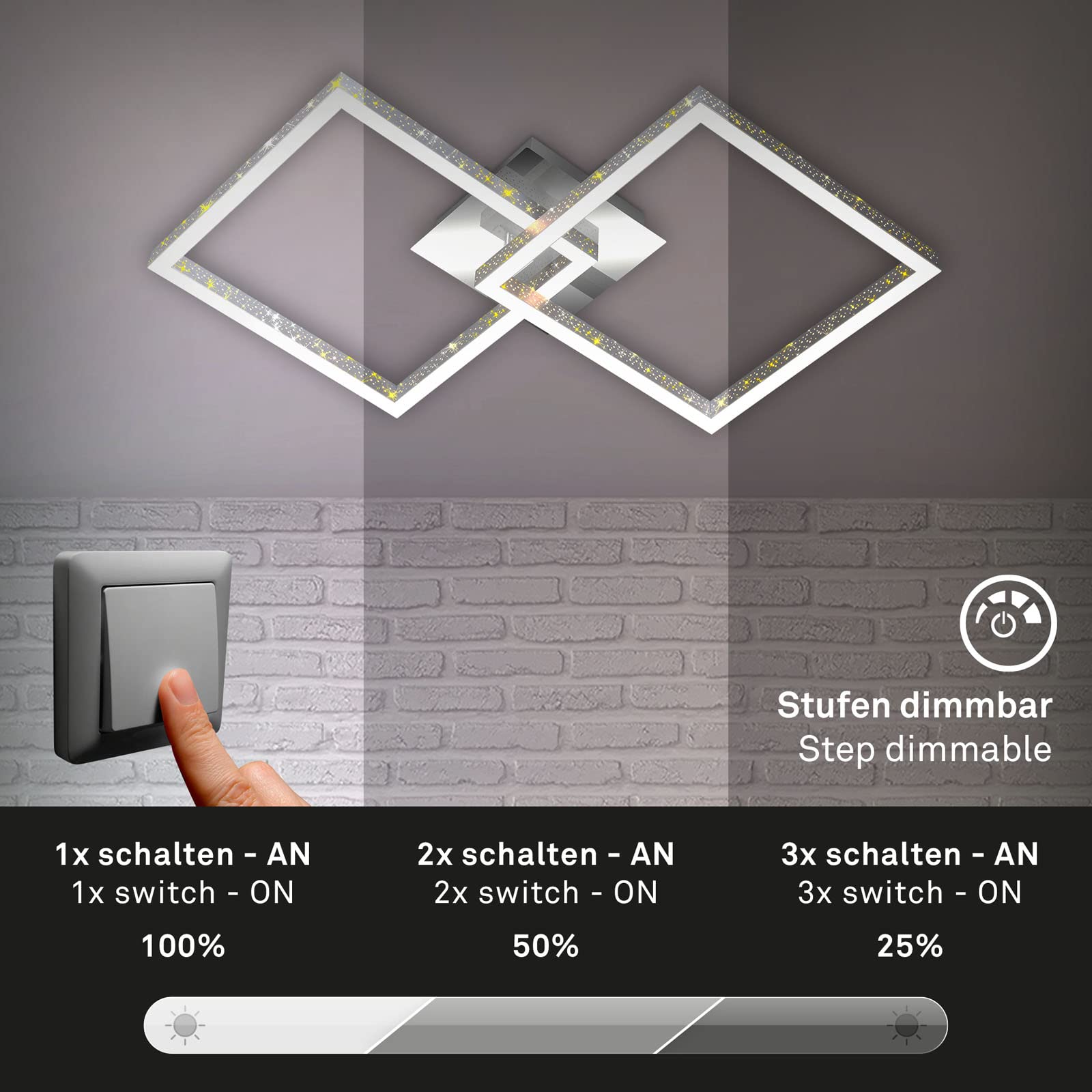 briloner-3751-019-led-deckenleuchte-frame-dimmbar-schwenkbar-52x52-cm-alu-chrom image 3