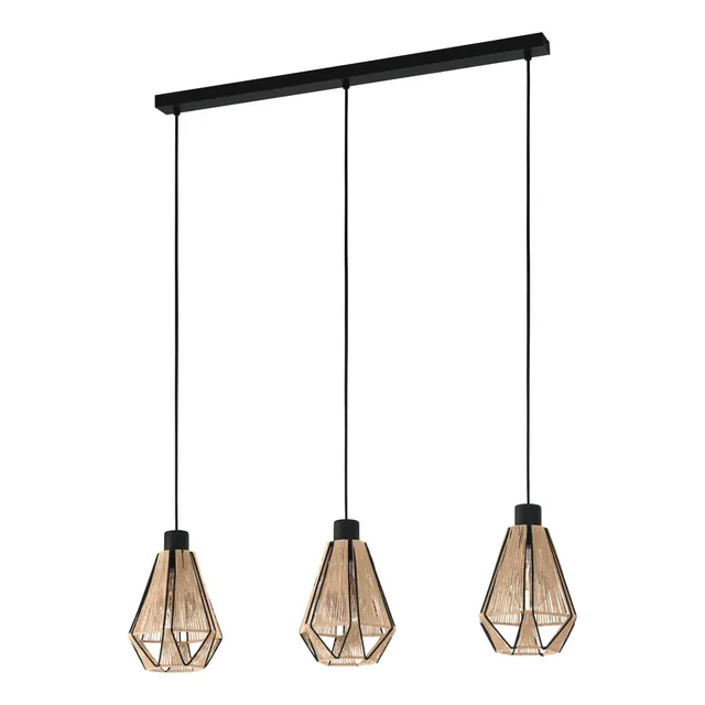 eglo-adwickle-pendelleuchte-3-flammig-hanf-natur-schwarz-e27-87-cm image 1