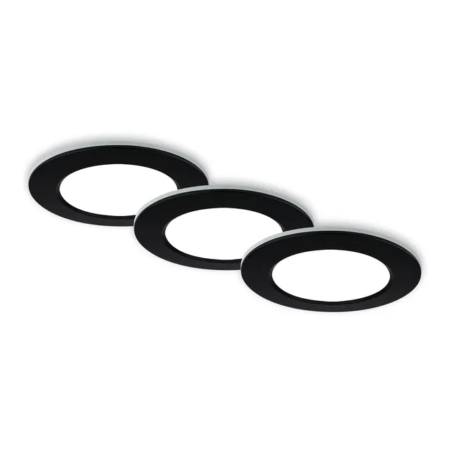 briloner-bad-einbaustrahler-3er-set-schwarz-mit-fernbedienung-cct-dimmbar-ip44 image 1