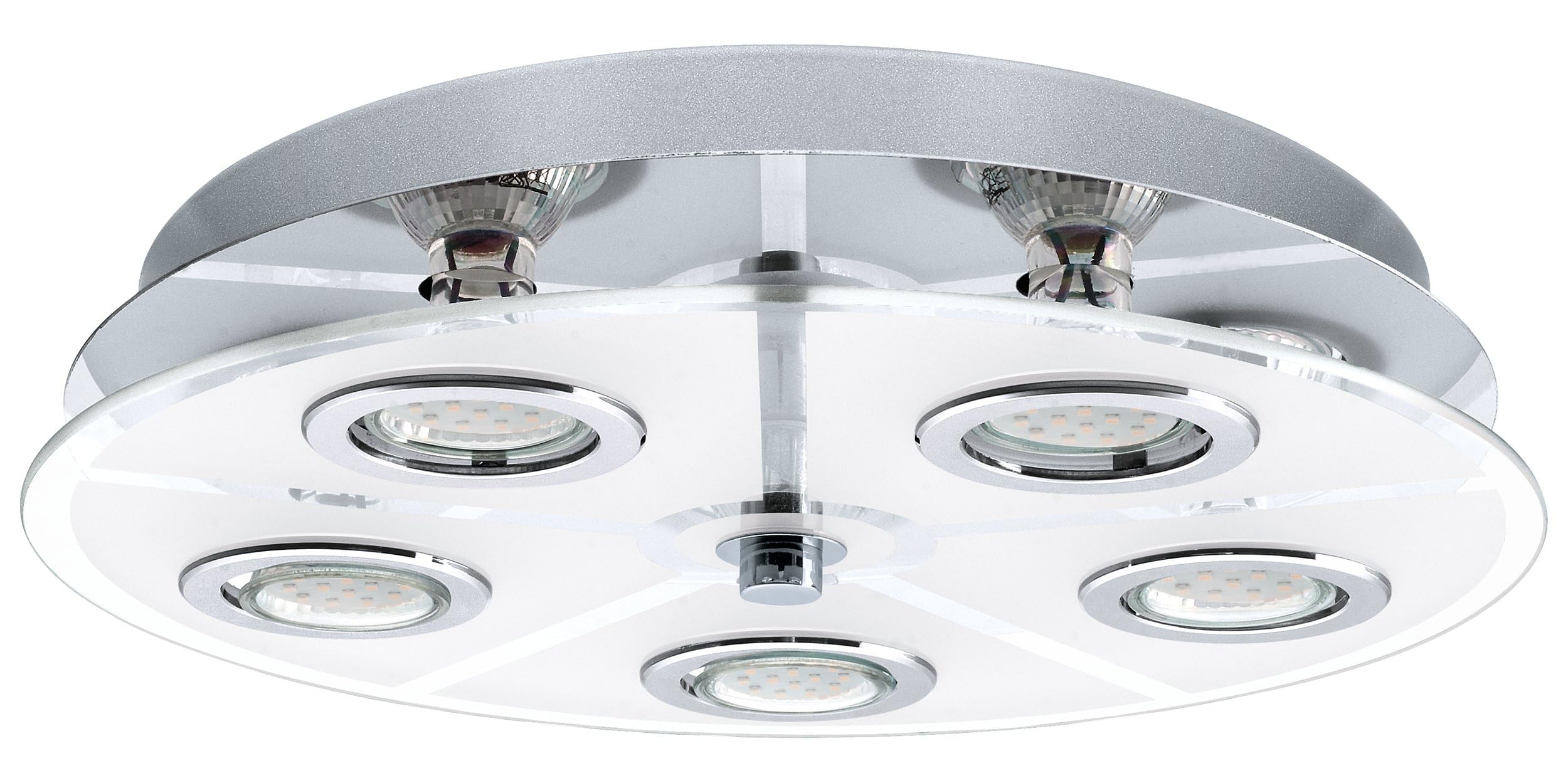 eglo-deckenlampe-cabo-4-flammig-led-deckenleuchte-gu10-edelstahl-mit-glas-wei-29 image 7
