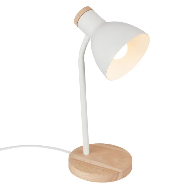 briloner-nachttischlampe-tischleuchte-wei-holz-schwenkbar-e14 image 1