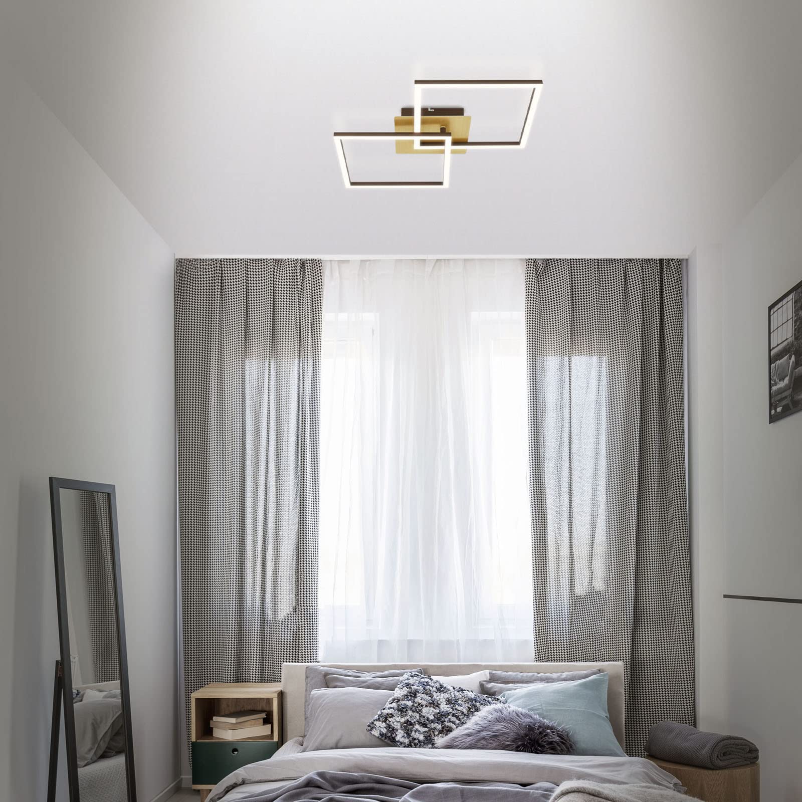 briloner-frame-led-deckenlampe-2-flammig-schwenkbar-gold-braun-620-mm-3210-017 image 6