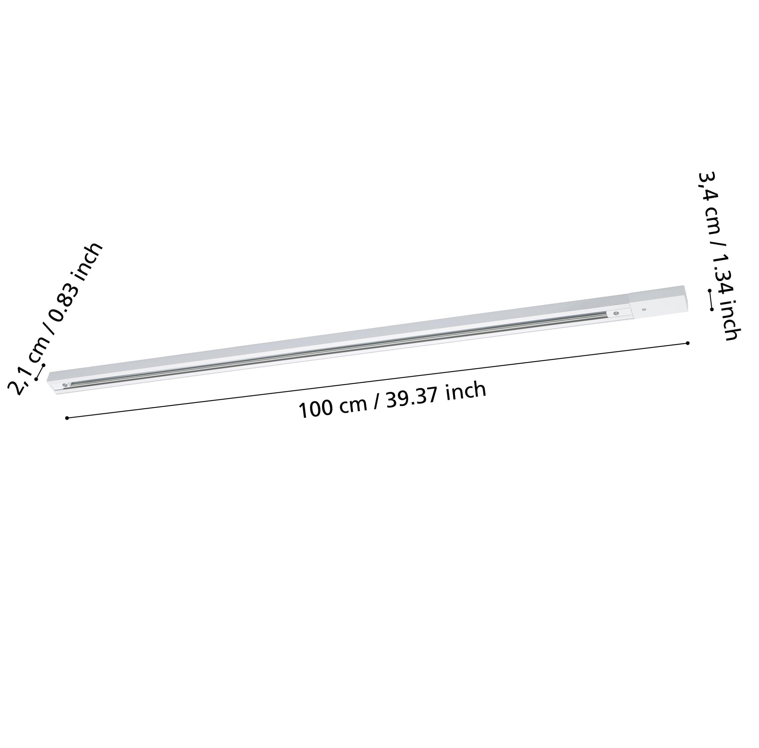 eglo-track-basic-tb-track-s-schienen-profil-100-cm-wei-mit-einspeisung image 4