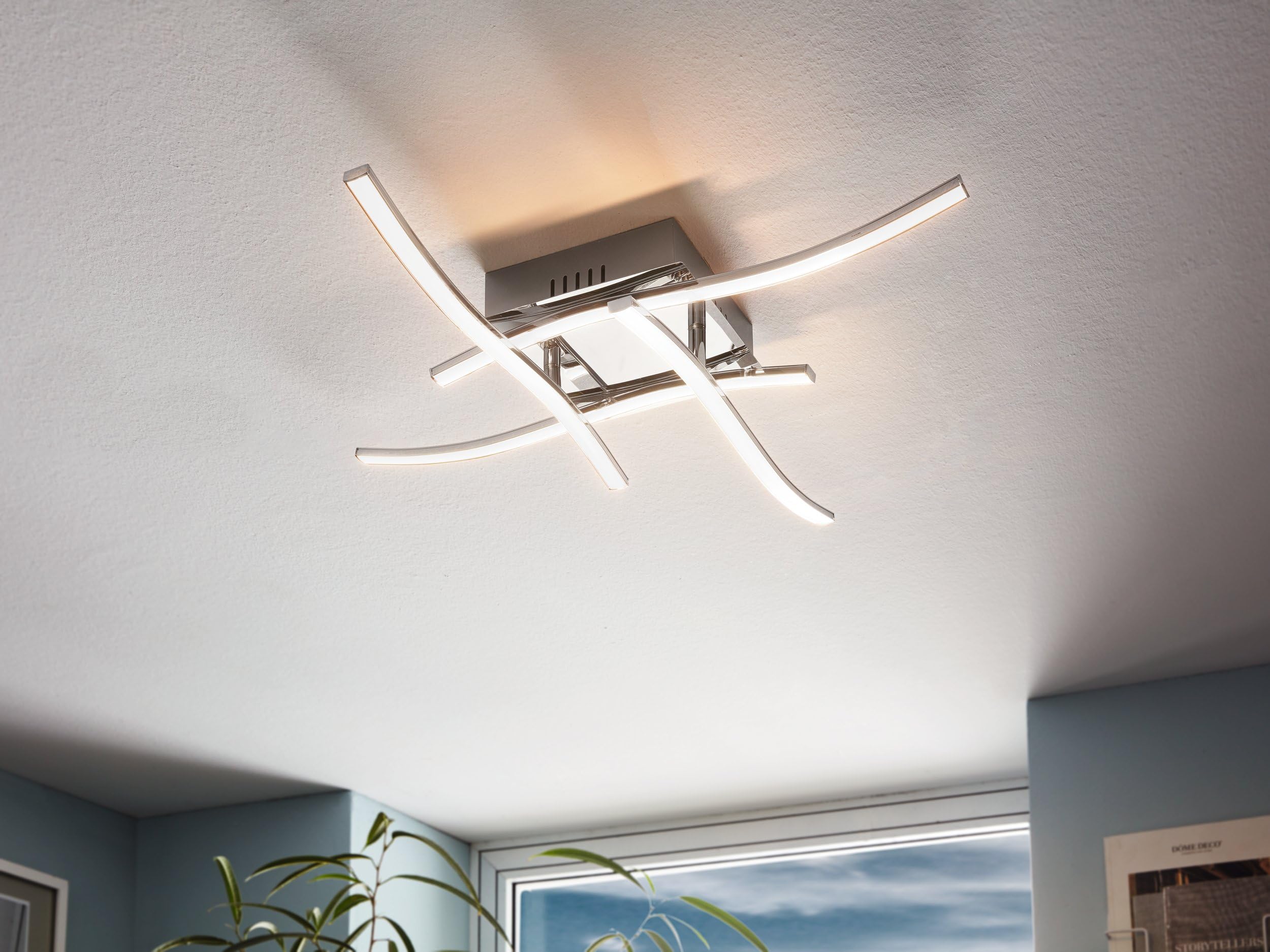 eglo-valmora-led-deckenlampe-56x56-cm-chrom-dimmbar-warmwei image 3