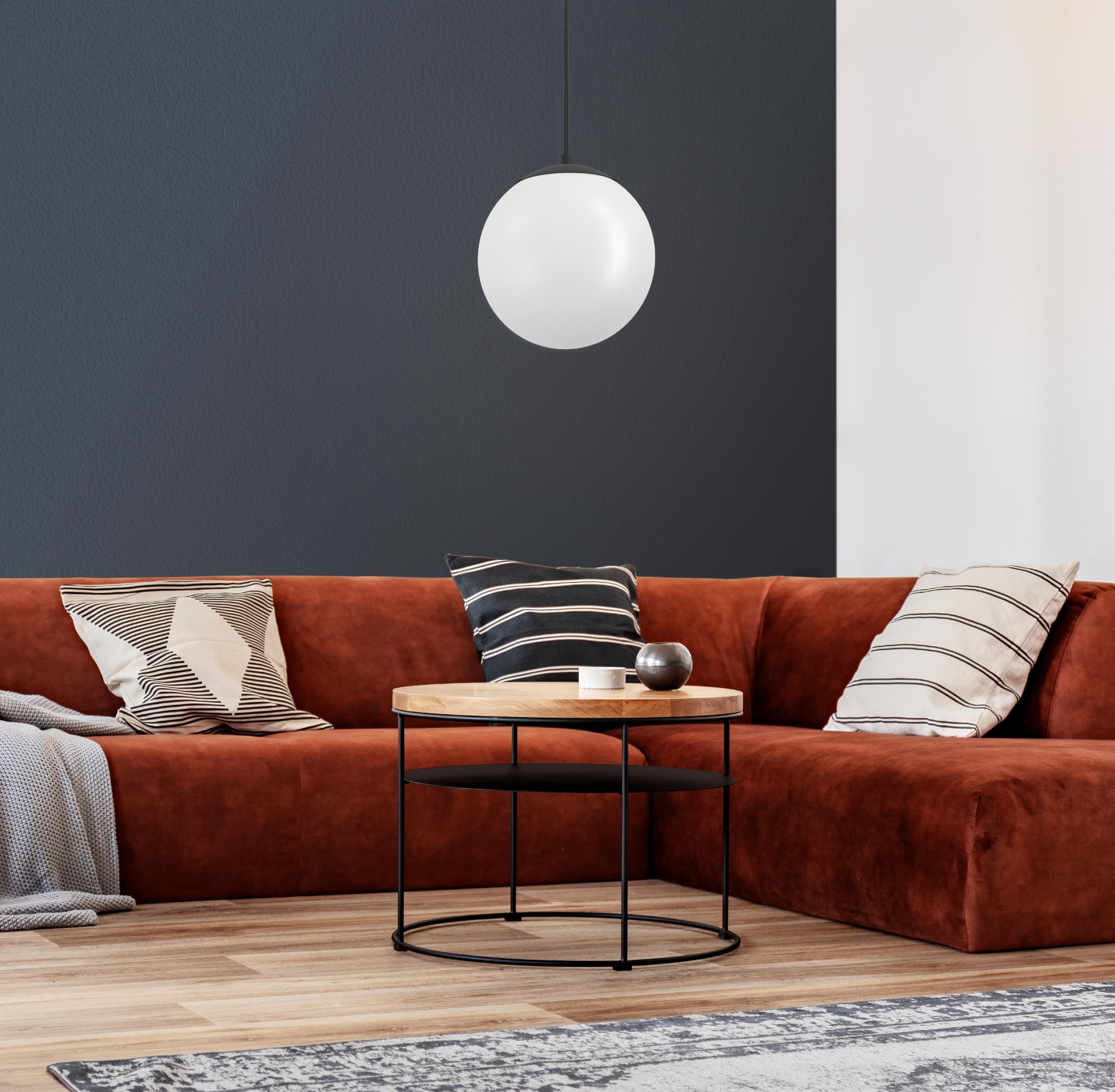 eglo-rondo-3-h-ngelampe-e27-mit-kabel-und-stecker-opalglas-schwarz image 8