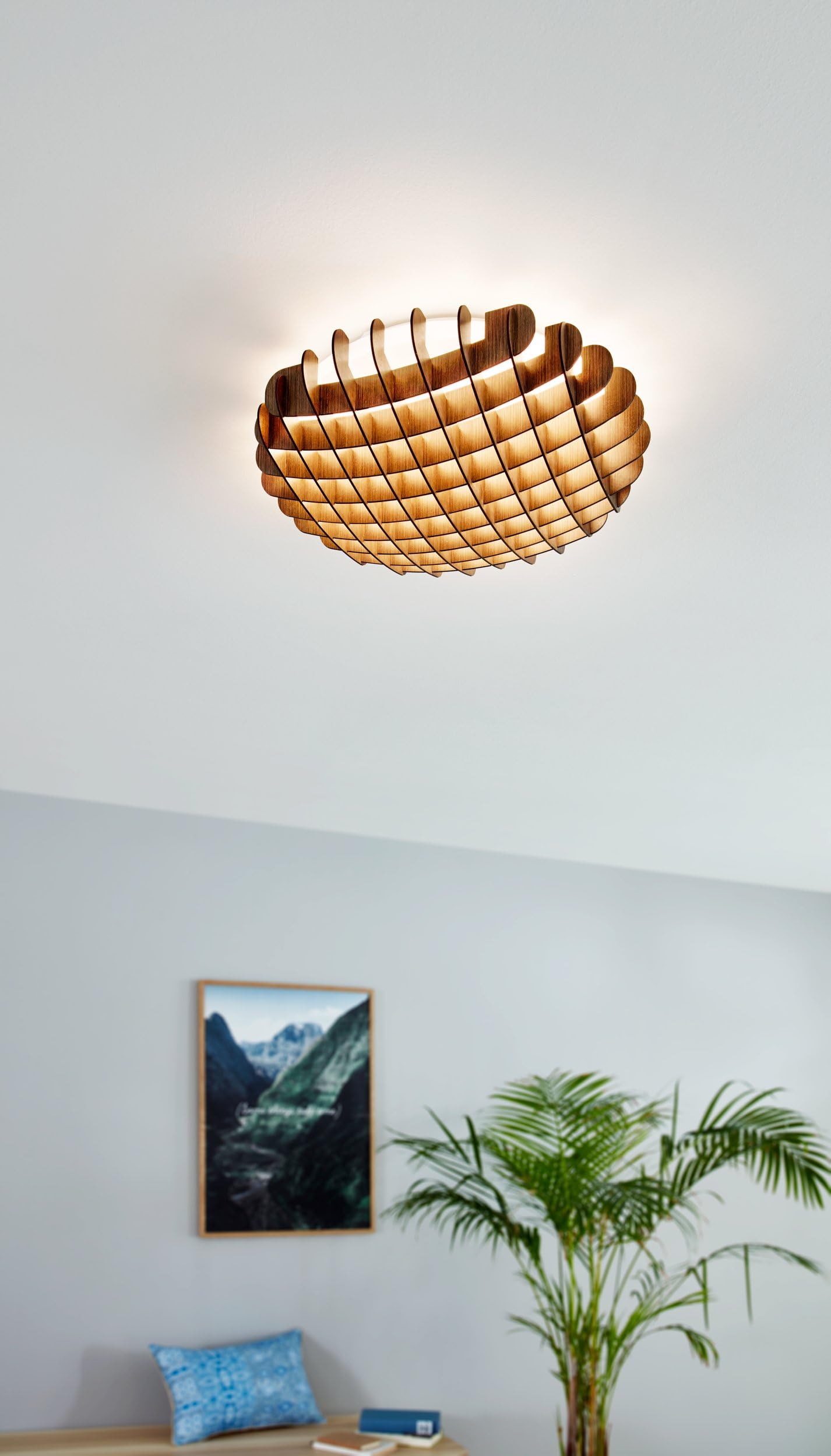 eglo-valdecabras-led-deckenleuchte-51-cm-wei-holz-dunkelbraun image 2