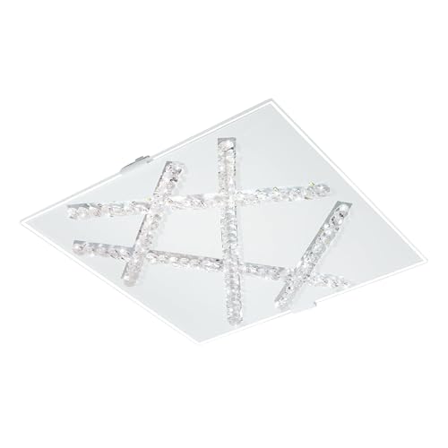 eglo-sorrenta-led-deckenlampe-29x29-cm-stahl-wei-glas-warmwei image 6