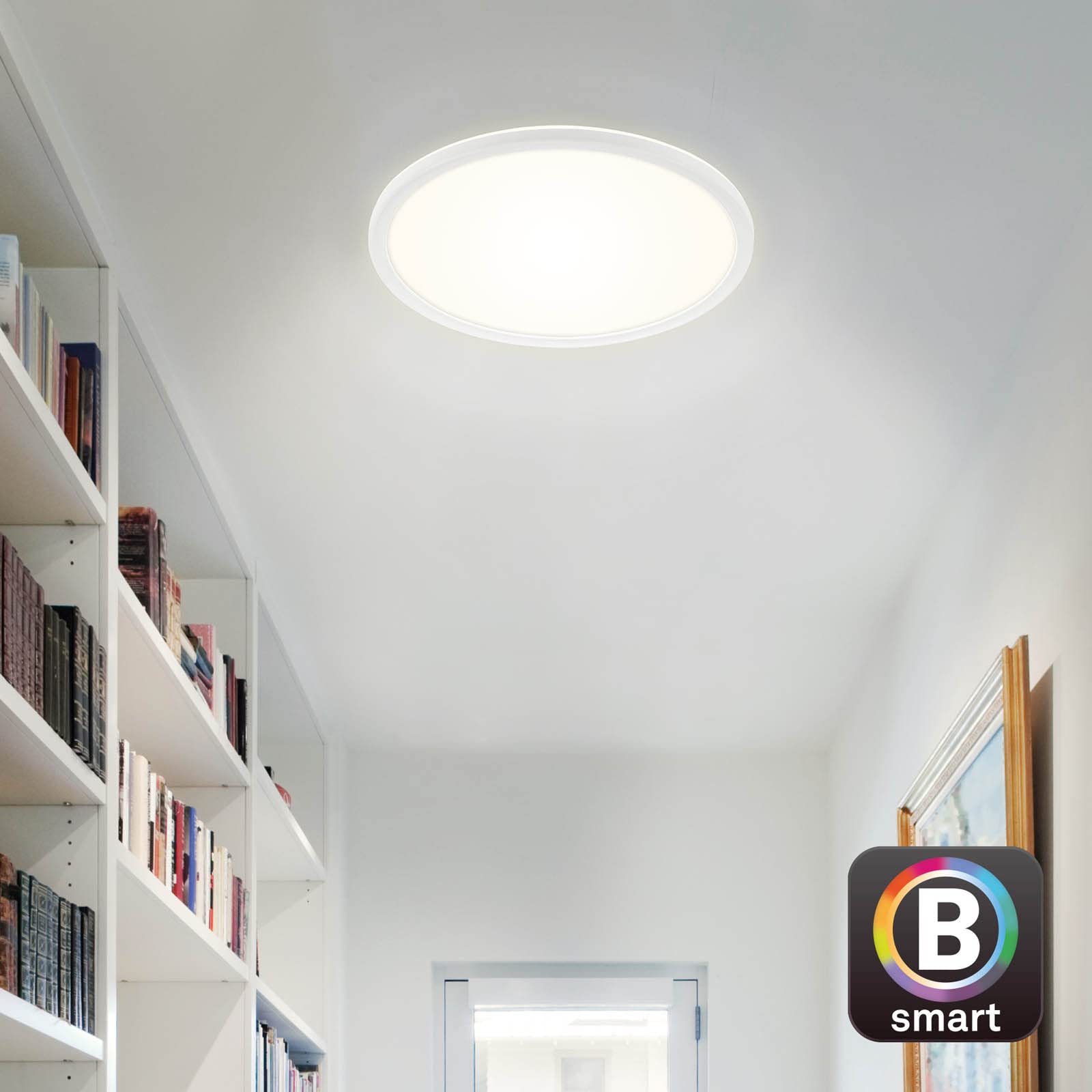 briloner-led-deckenlampe-flach-smart-home-alexa-18w-2400lm-mit-fernbedienung-wei image 4