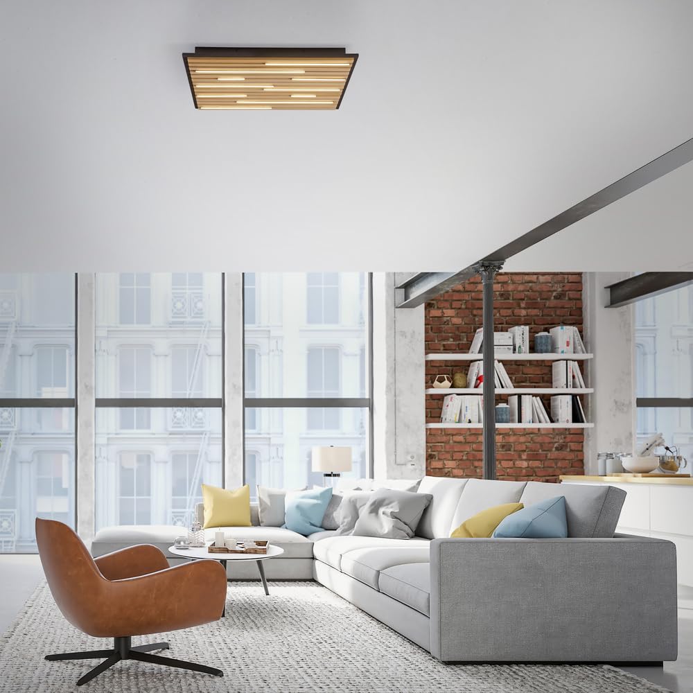 paul-neuhaus-q-frameless-led-deckenleuchte-akustik-paneel-eiche-natur-62-cm image 2