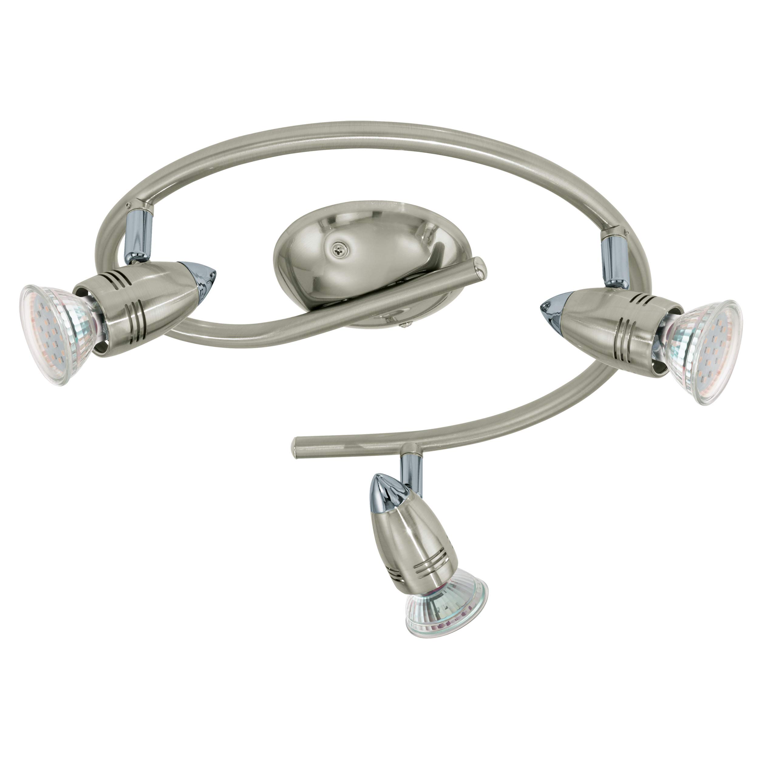 eglo-magnum-led-deckenleuchte-3-flammig-gu10-schwenkbar-25-5-cm-nickel-matt-chro image 4