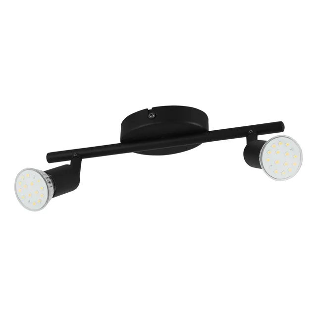 eglo-buzz-led-deckenstrahler-2-flammig-schwarz-l-28-5-cm-gu10 image 1