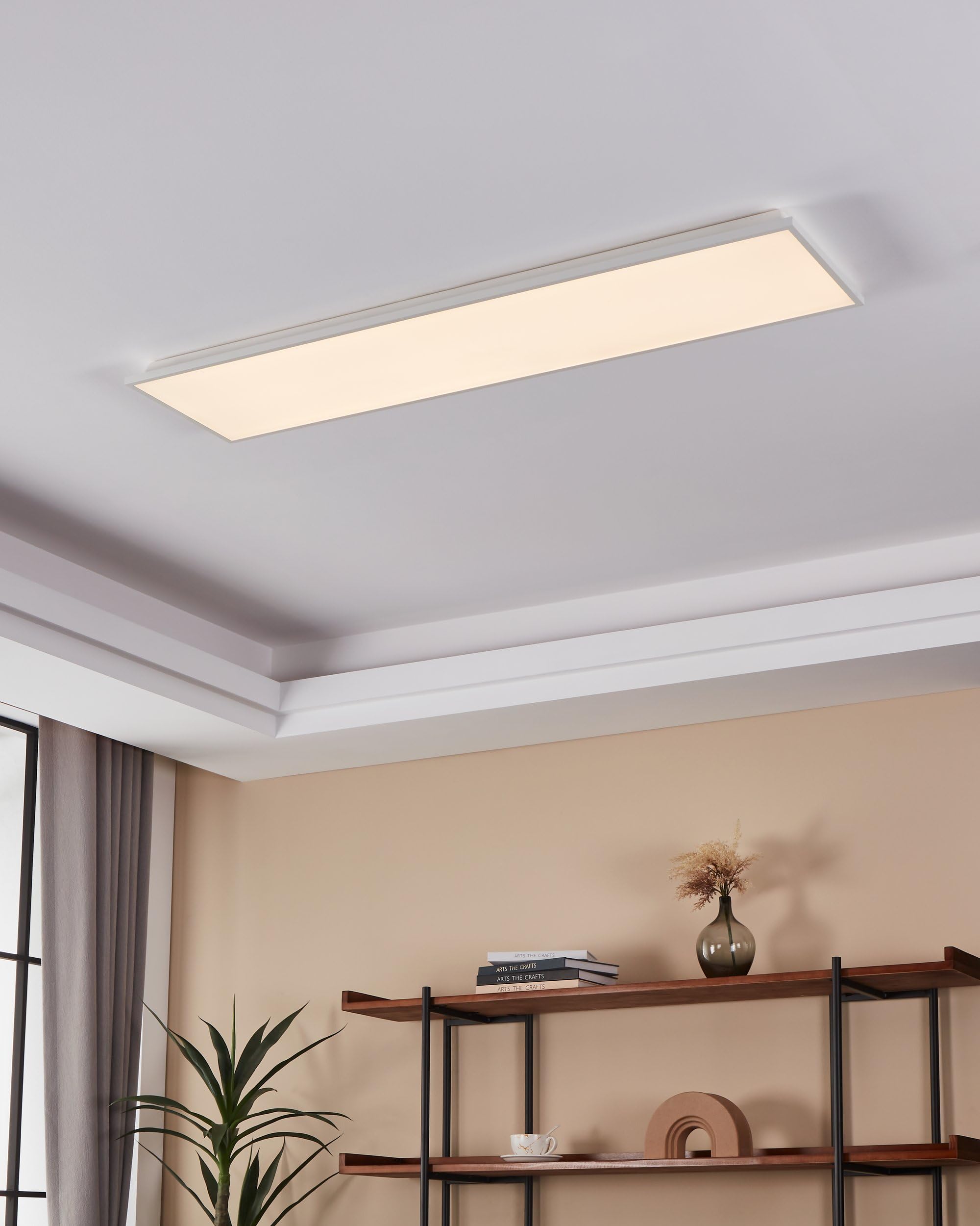 eglo-connect-z-herrora-z-smart-led-panel-120x30cm-zigbee-app-sprache-dimmbar-wei image 2
