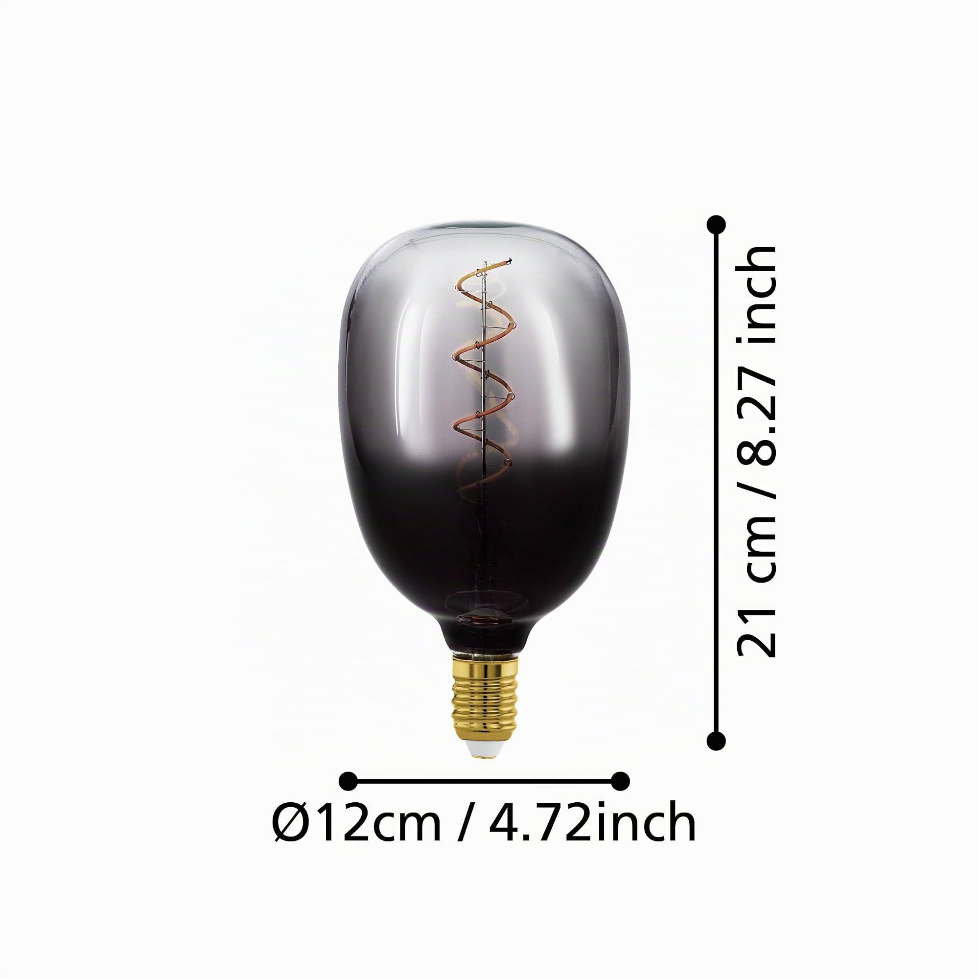 eglo-spiral-e27-led-retro-gl-hbirne-t120-big-size-dimmbar-sand-schwarz-4w-1800k- image 3