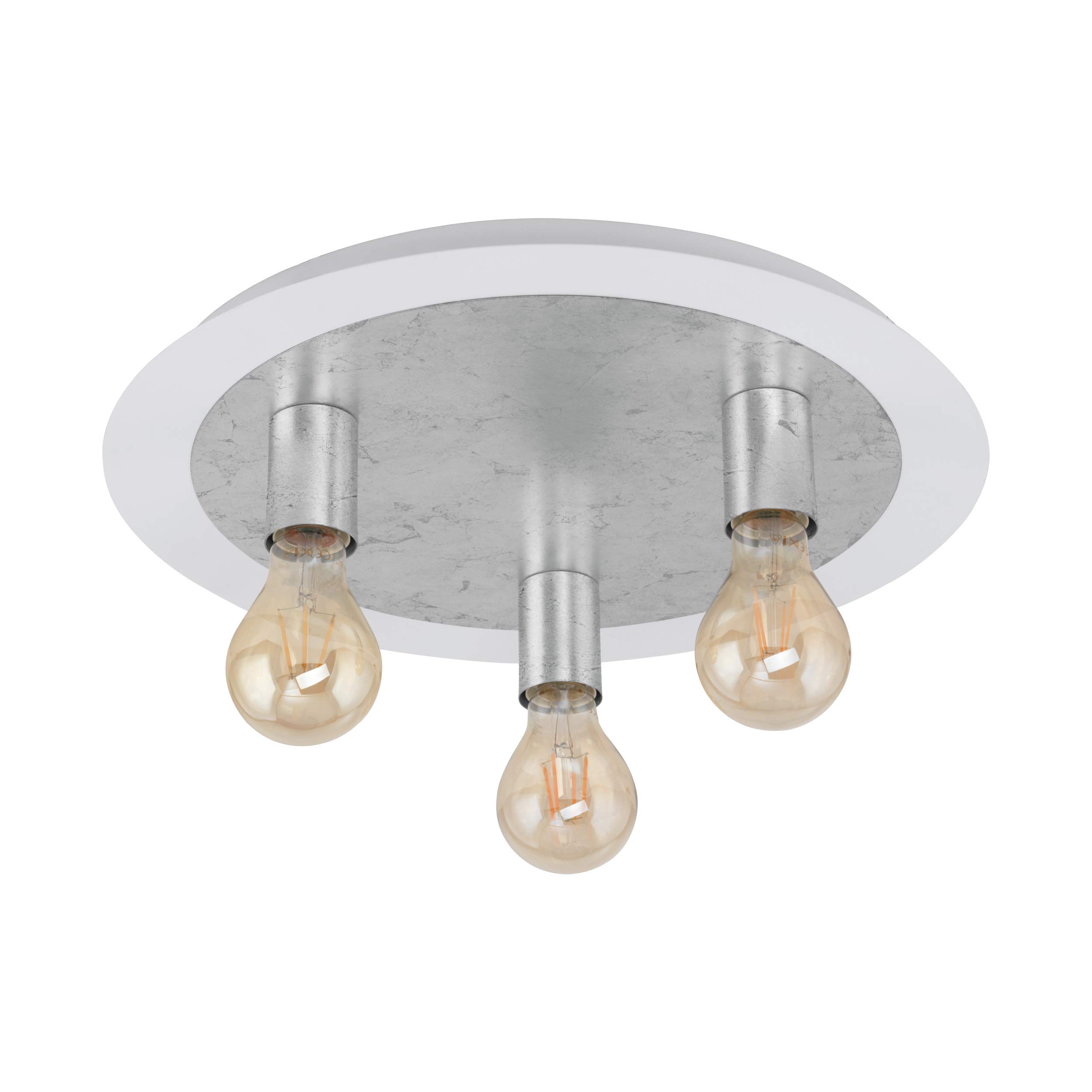 eglo-passano-led-deckenlampe-3-flammig-vintage-wei-silber-45-cm image 2